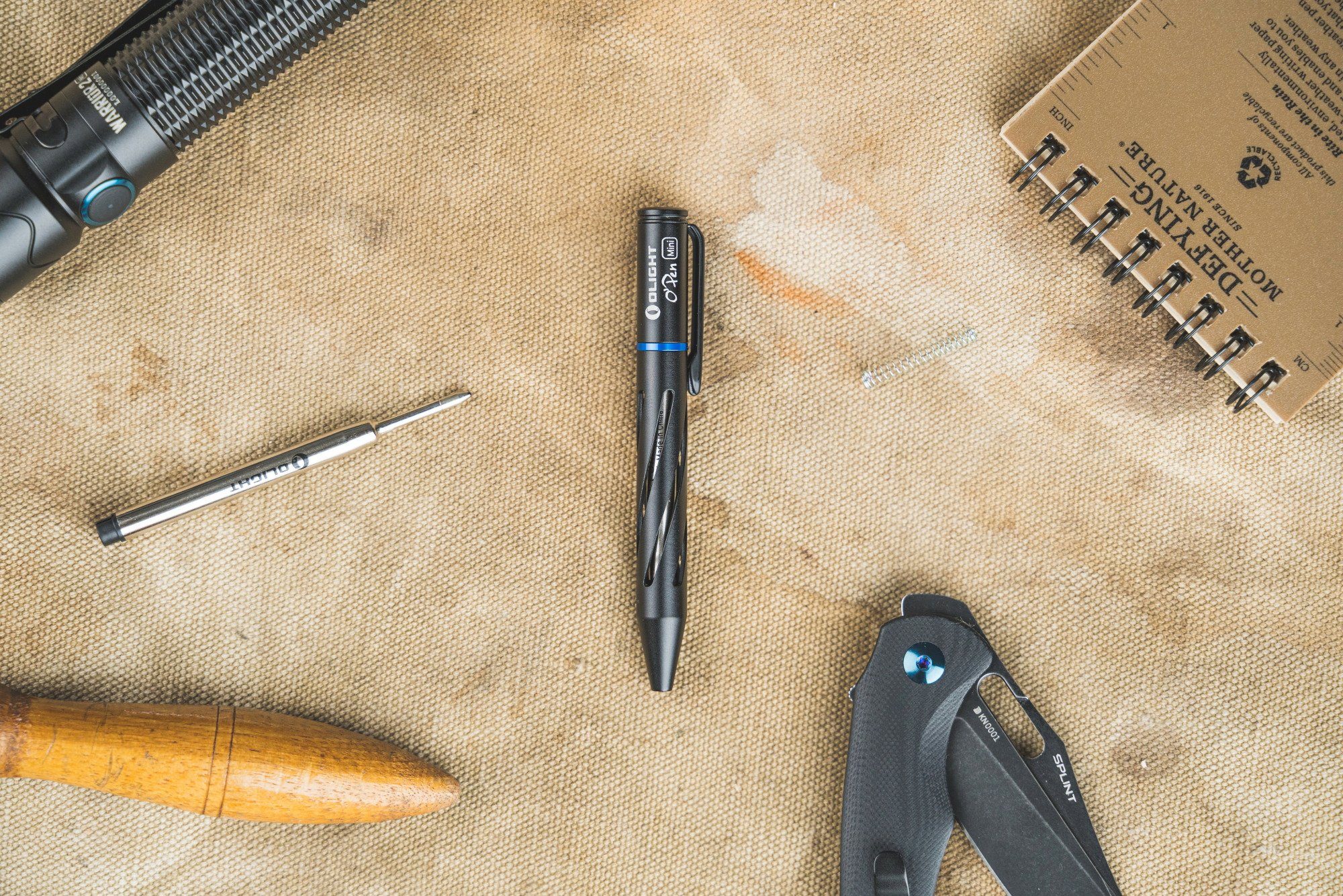 OLIGHT Kugelschreiber Open Messing Stift Mini