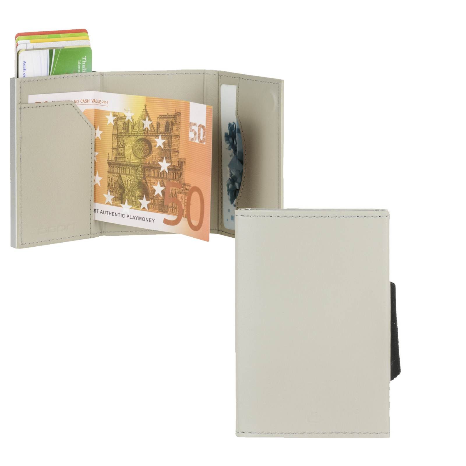 Ögon Kartenetui Cascade, Kartenbörse, Minibörse, Kartenetui Alucase mit RFID Schutz