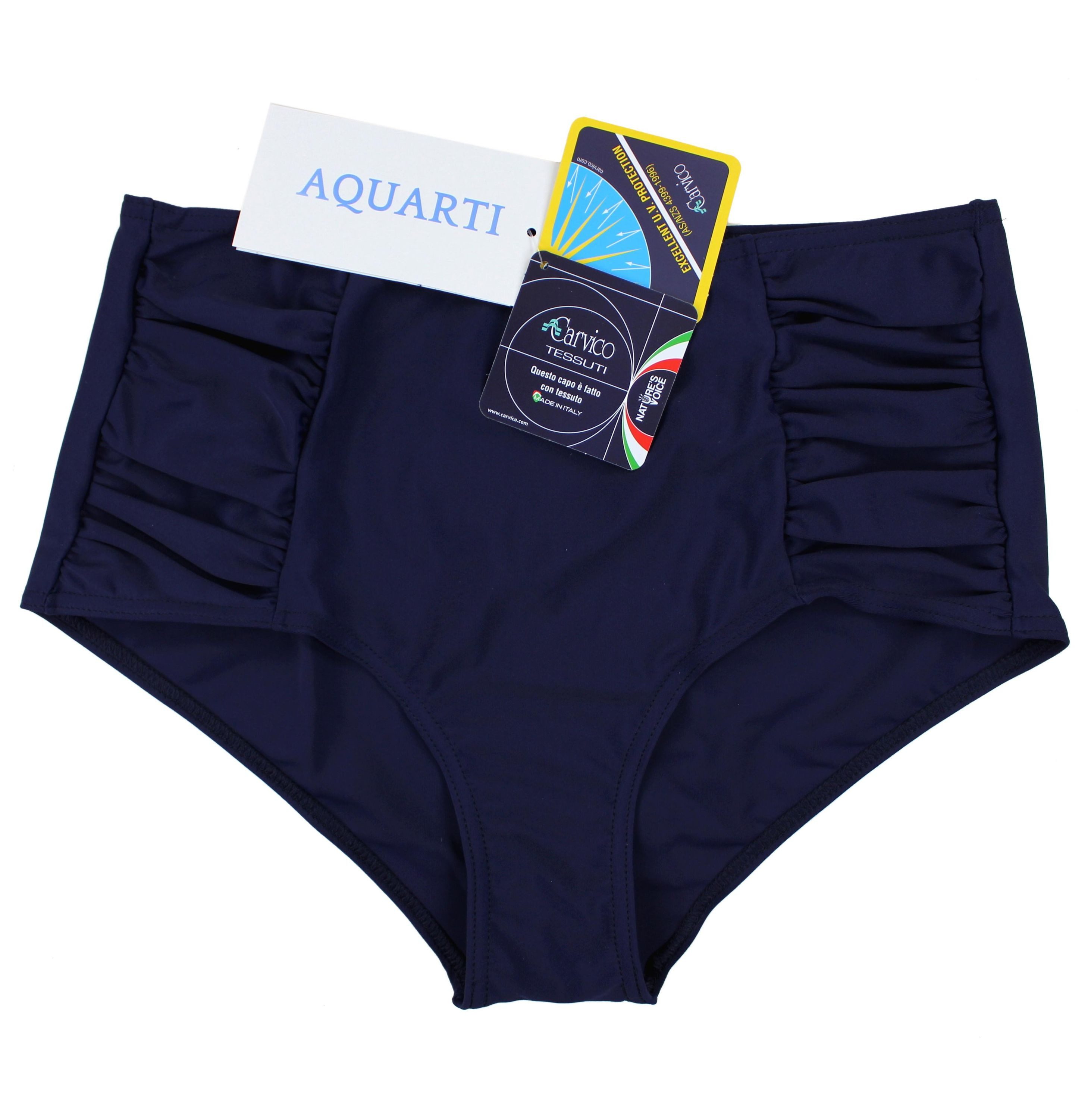Aquarti Bikini-Hose Aquarti Damen Bikinihose mit Hoher Taille und Raffung – Bild 4 von 5