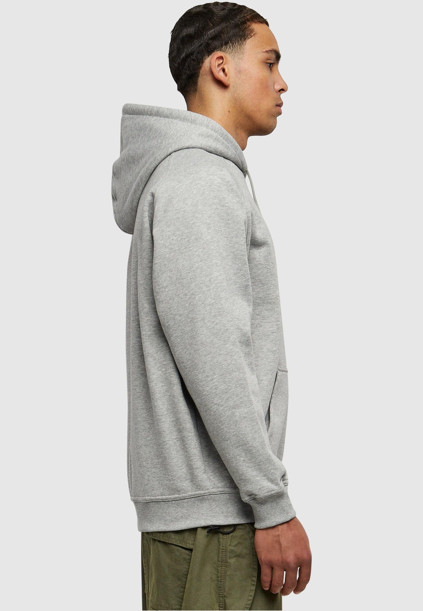 URBAN CLASSICS Sweater Herren Blank (1-tlg) Hoody grey