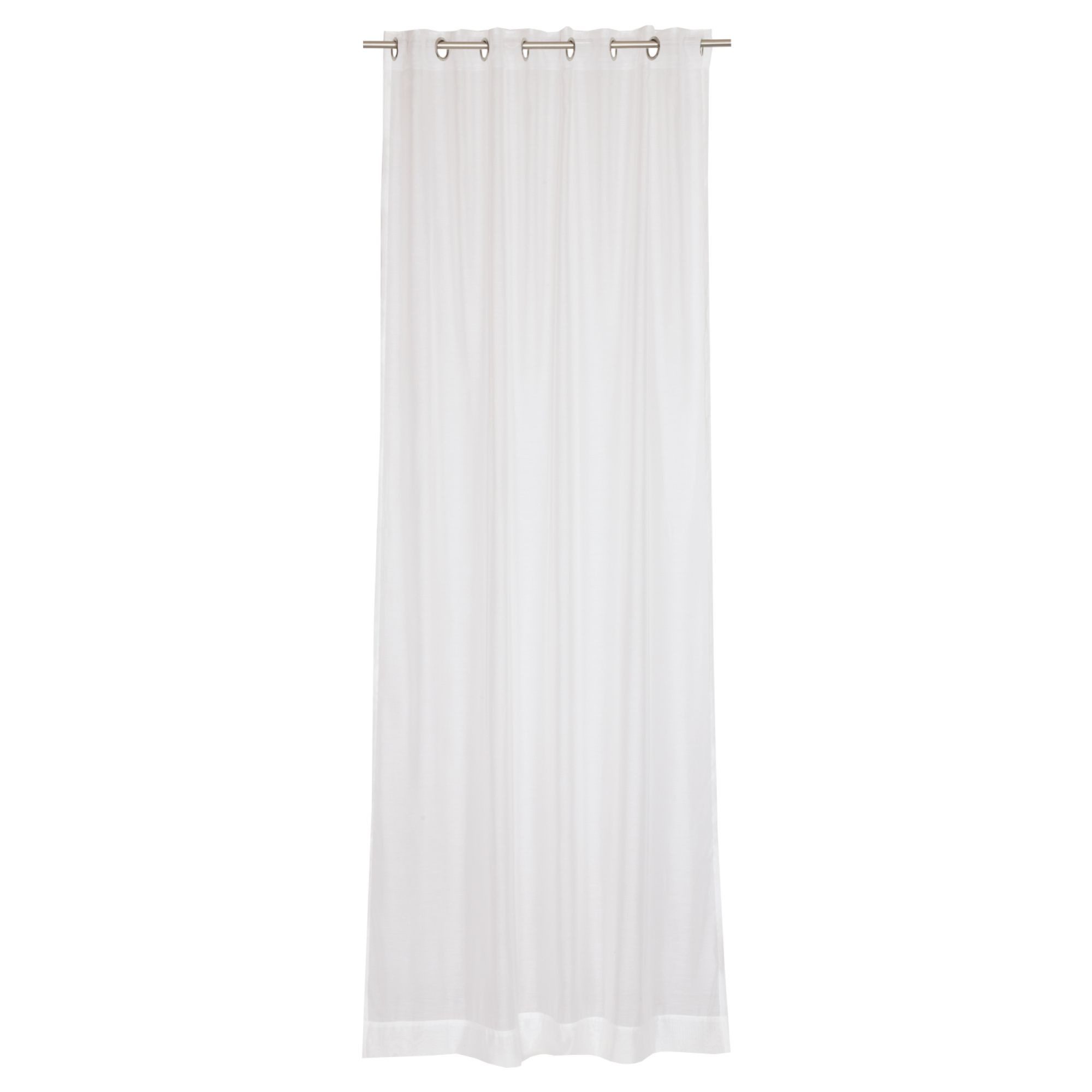 SCHÖNER WOHNEN-Kollektion Vorhang SOLID Transparenter Ösenvorhang (1 St), Öse, Polyester, 140 x 250 cm in Creme