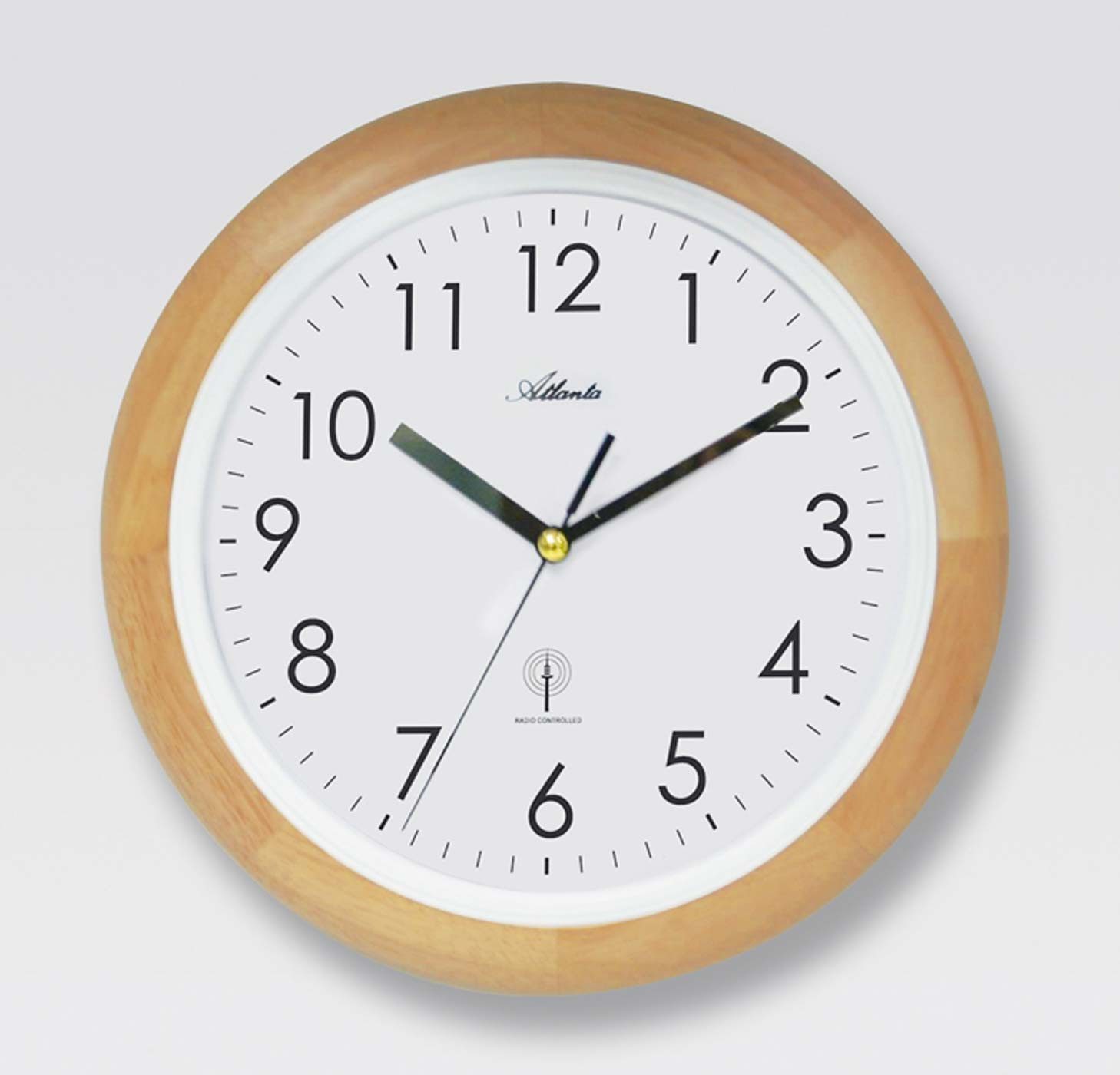 Atlanta Wanduhr Funkwanduhr Durchmesser 25,5 cm günstig online kaufen