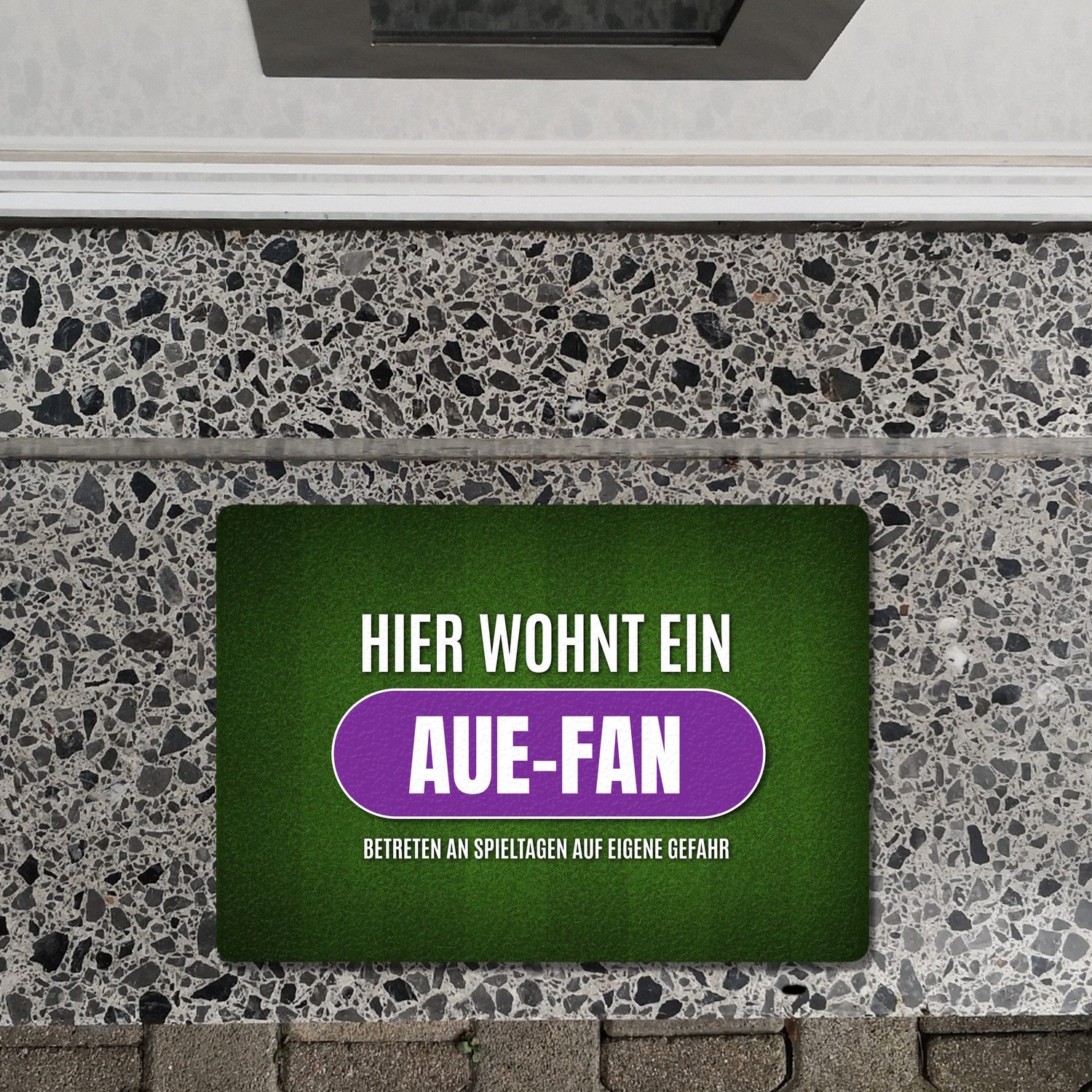 speecheese Fußmatte Hier wohnt ein Aue günstig online kaufen