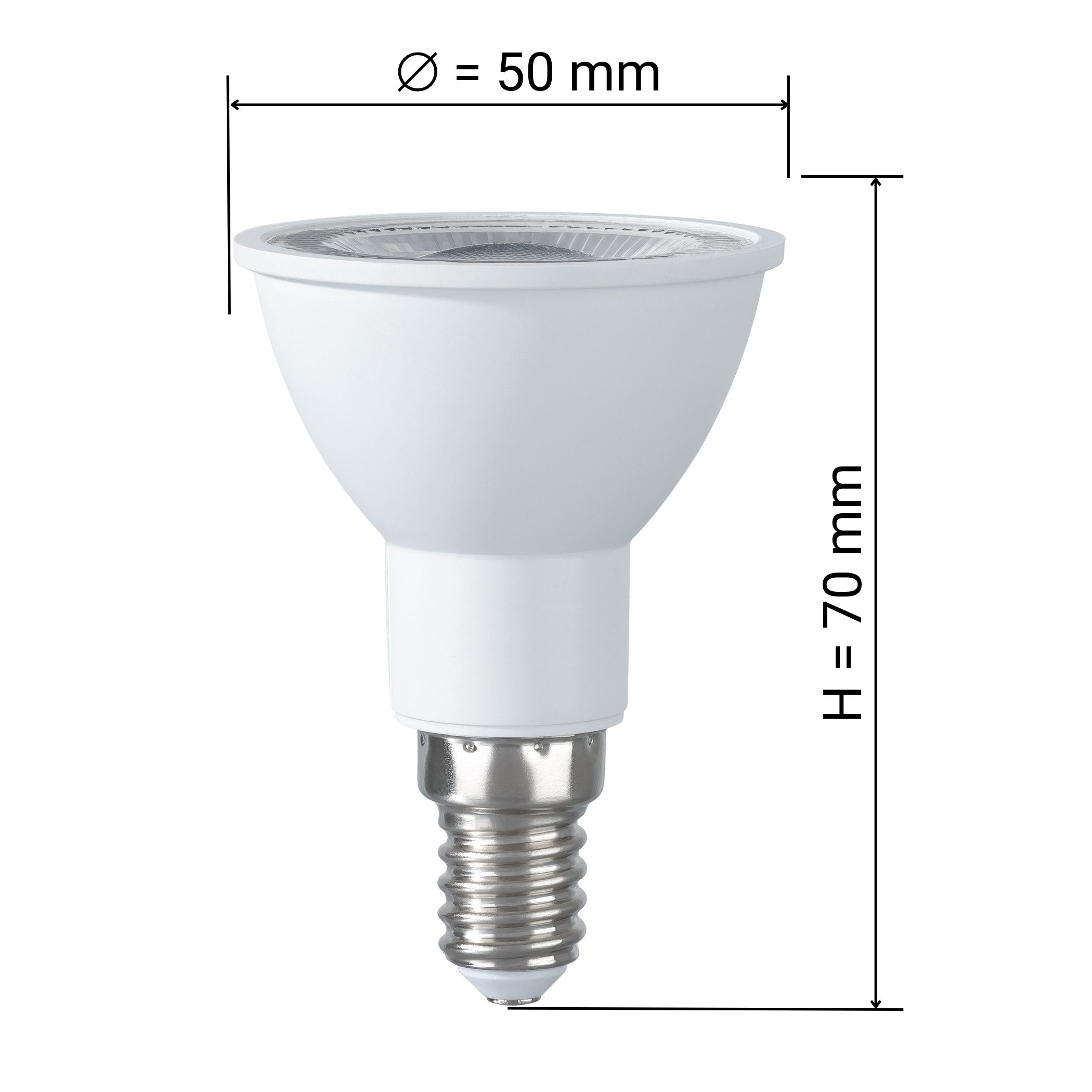 SEBSON LED-Leuchtmittel LED Lampe E14 Energieeffizienz A, warmweiß 2,5W 450lm 230V - 4er Set, E14, 4 St., Warmweiß, Einbaustrahler 230V – Bild 4 von 5