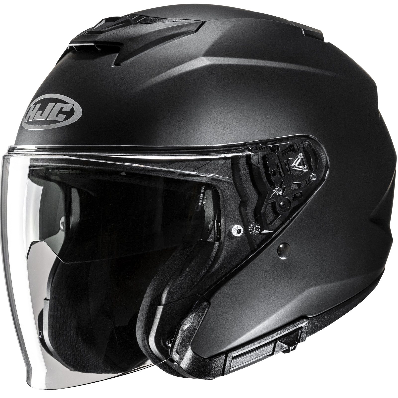 HJC Motorradhelm HJC i31 Solid Semi Flat Black Jethelm (1er Set)