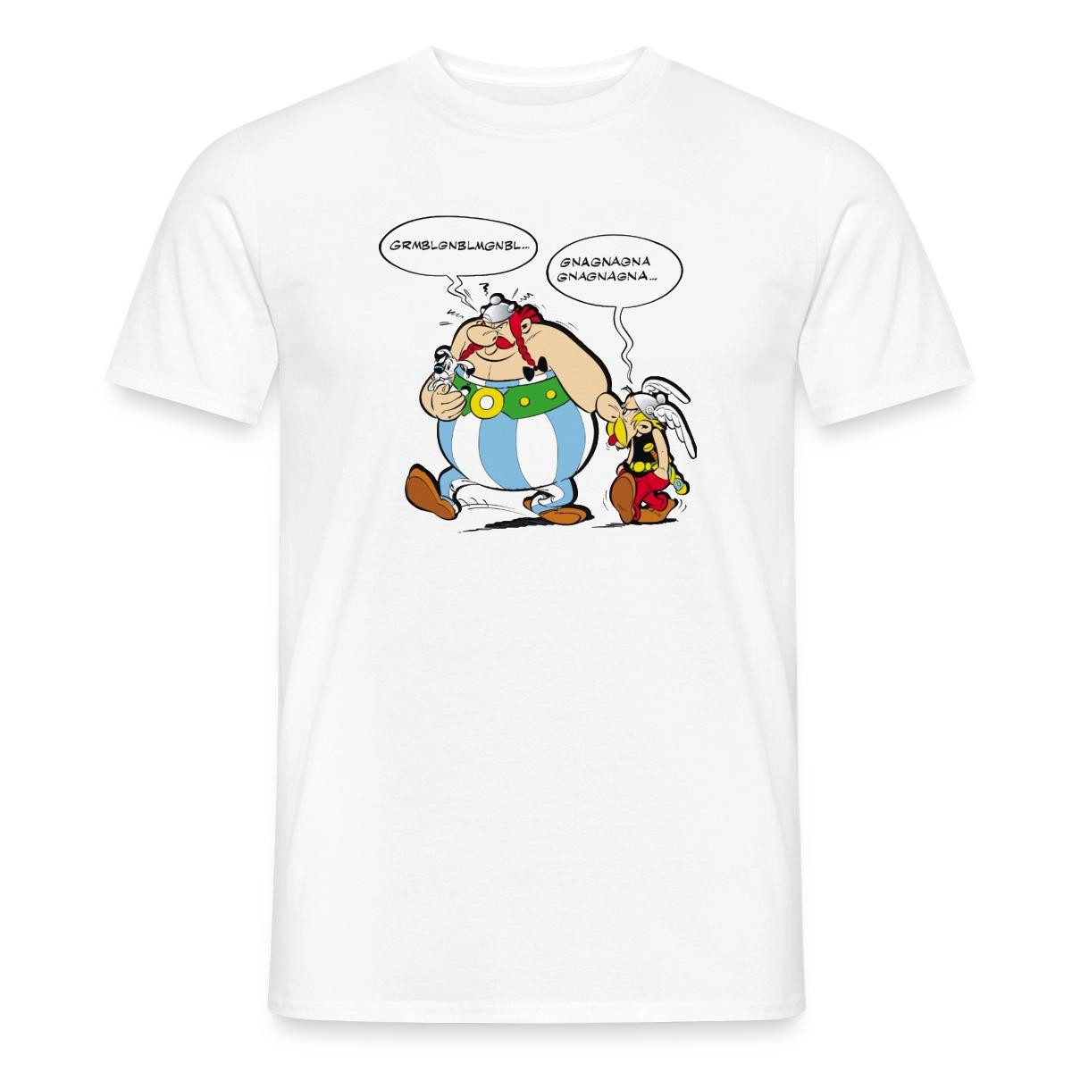 Spreadshirt T-Shirt Asterix & Obelix Schmollend Streit Beleidigt Männer T-Shirt (1-tlg)