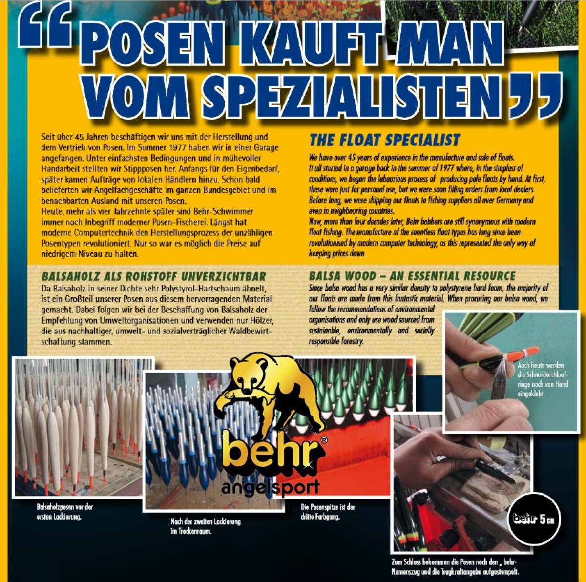 Behr Forellenpose NEU Forellensee-Posen vorbebleit Knicklicht 4 Größen Angel Schwimmer, Forellensee-Posen BESCHWERT