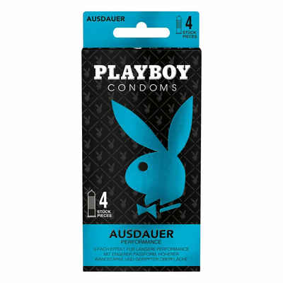 Playboy Condoms Kondome Ausdauer Packung, 4 St.