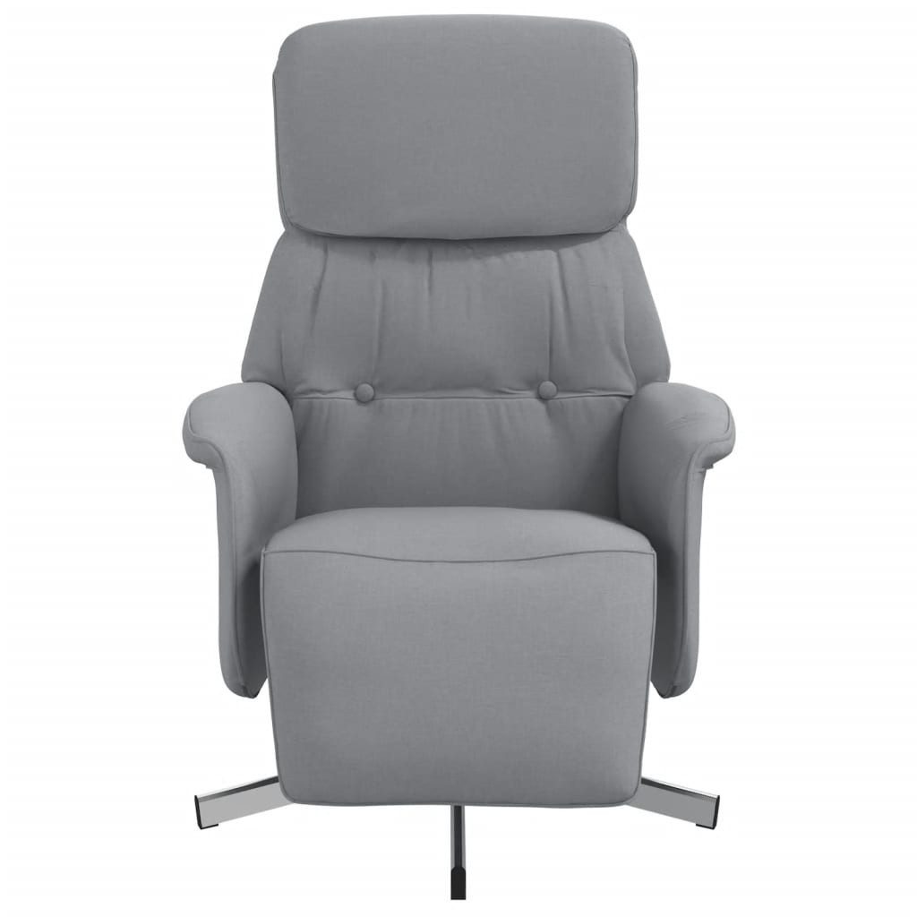 vidaXL Sessel Relaxsessel mit Fußteil Hellgrau günstig online kaufen