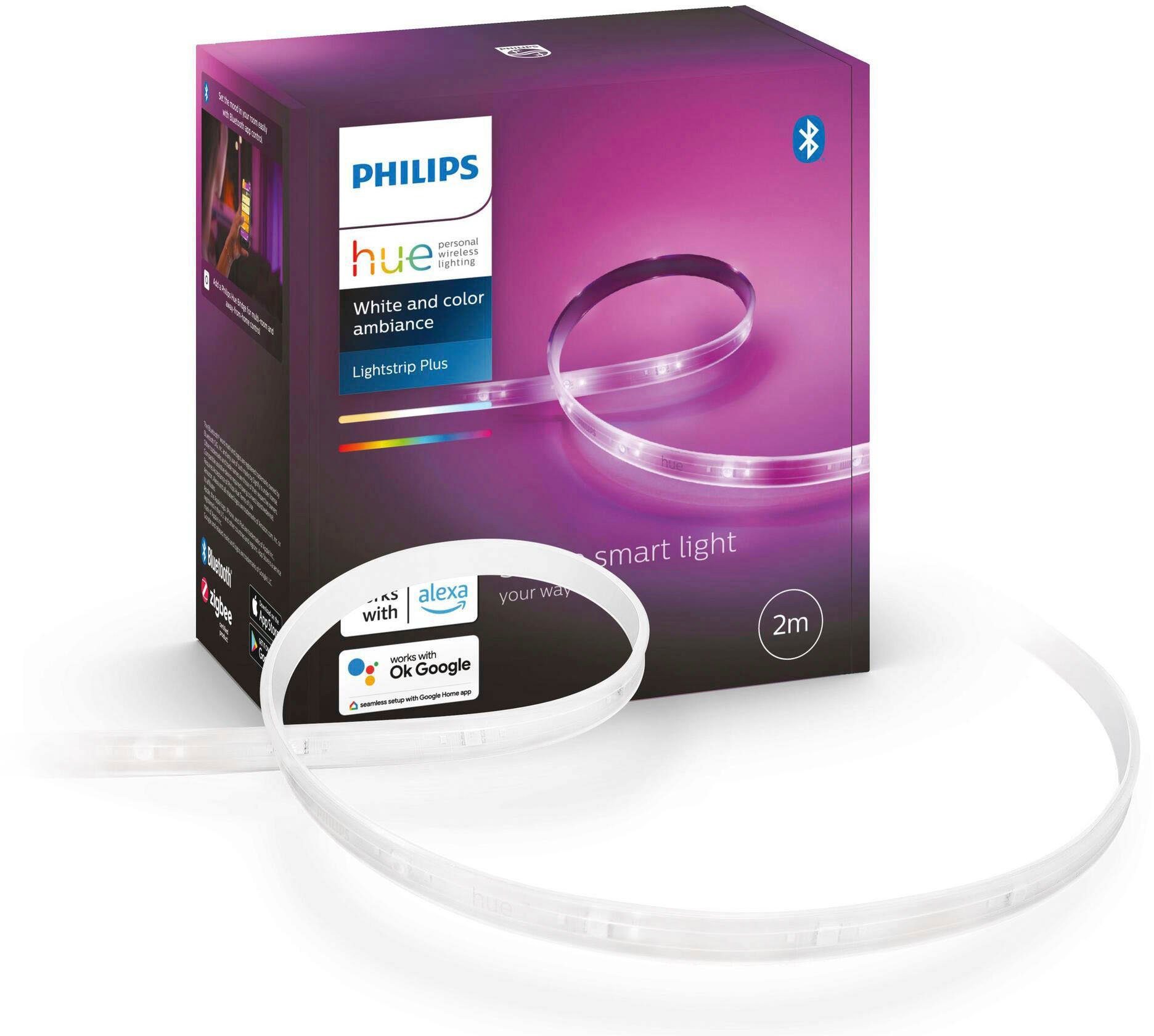 Philips Hue LED Stripe, LED Lightstrip+ Basis, 1600 Lumen