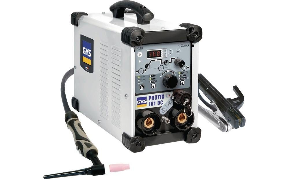 GYS Elektroschweißgerät TIG-Schweißanlage PROTIG 161 DC mit Zubehör 10-160 A gasgekühlt