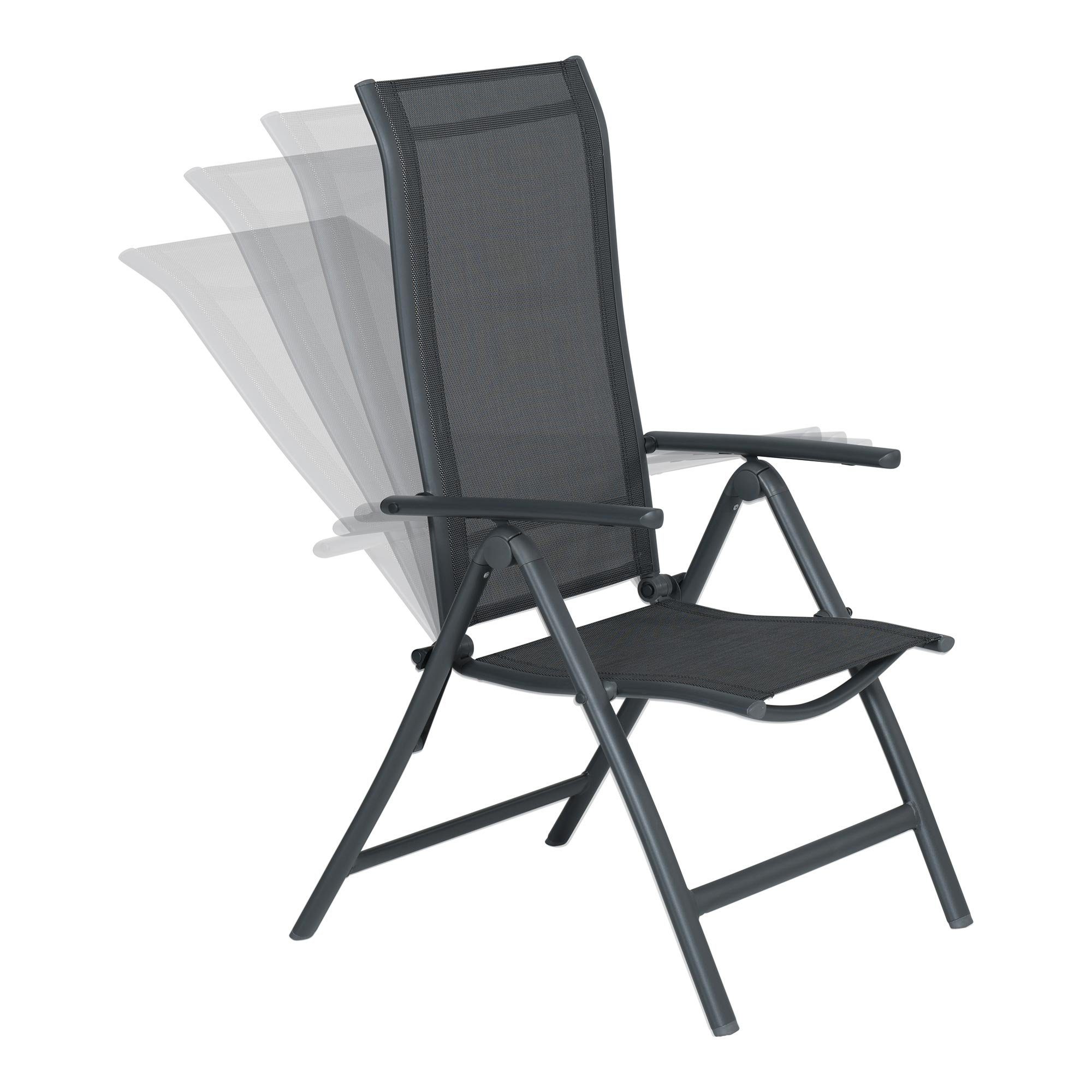 GMD Living Loungesessel LIMONE (1St), Aluminium Gartenstuhl mit Klapp