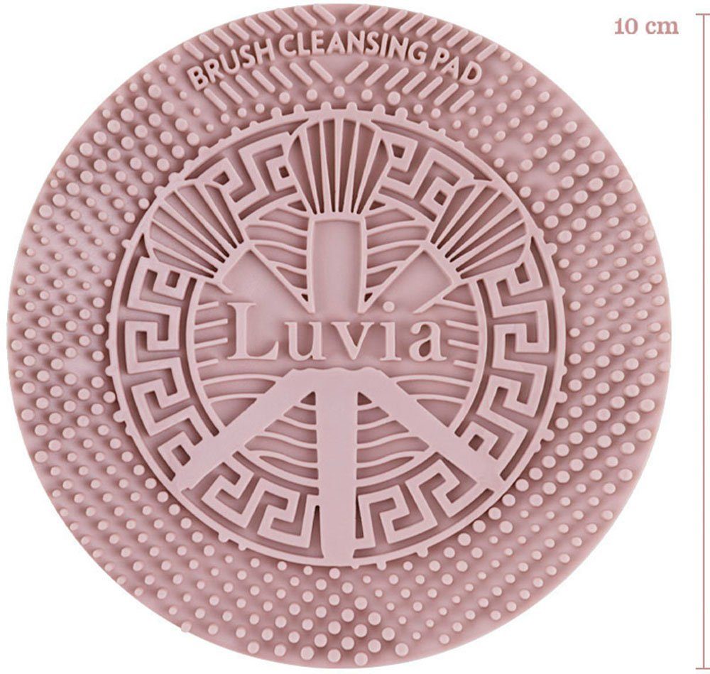 Luvia Cosmetics Kosmetikpinsel-Set Brush Cleansing Design Hand. bequem - Pad Black, wassersparende passt jede für Candy Reinigung; in