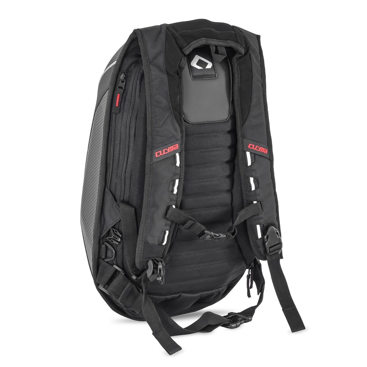 Bagtecs Rucksack Motorrad Rucksack # Carbon 30 Liter Volumen schwarz