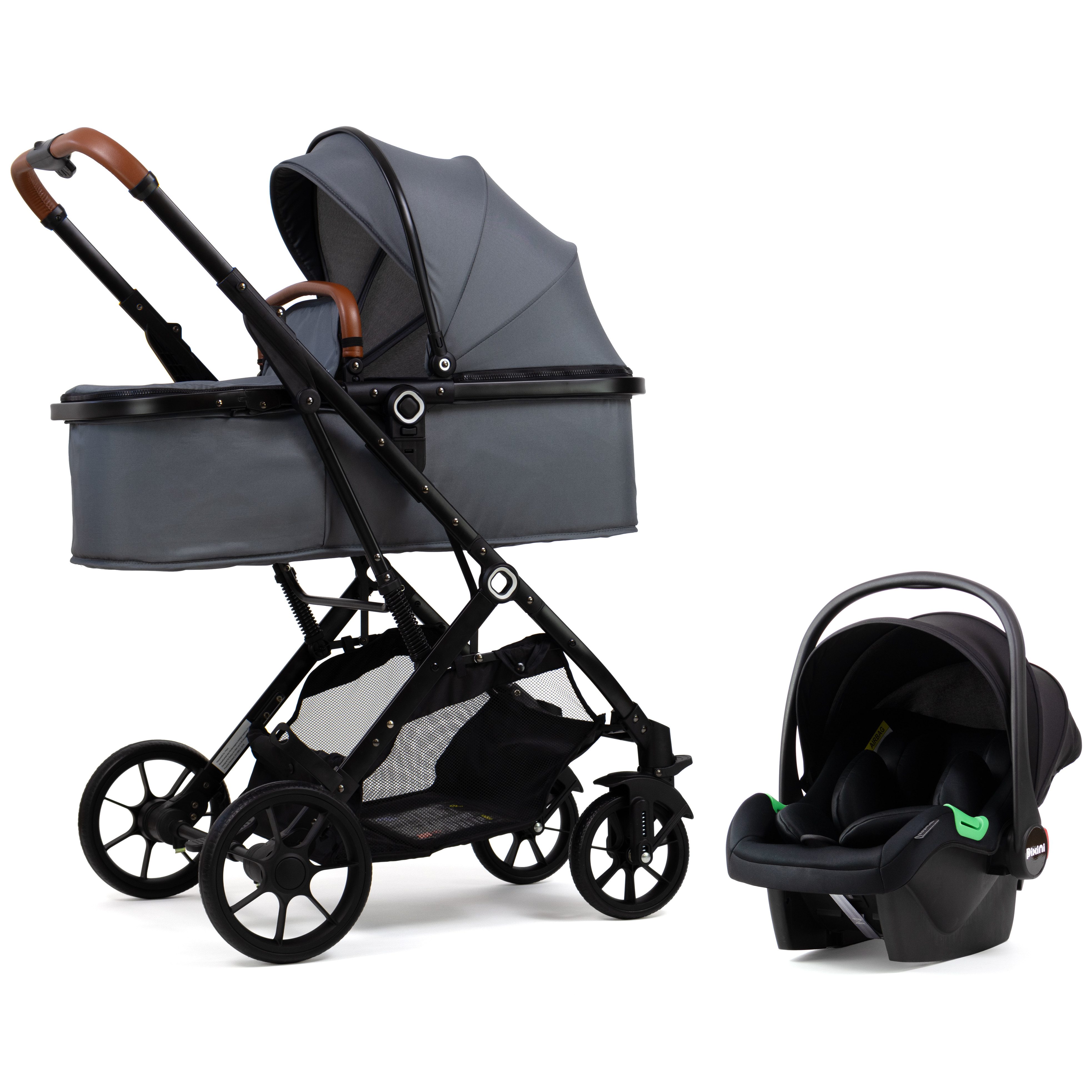 PIXINI Kombi-Kinderwagen Pixini Lania Kinderwagen 3in1 Set mehr