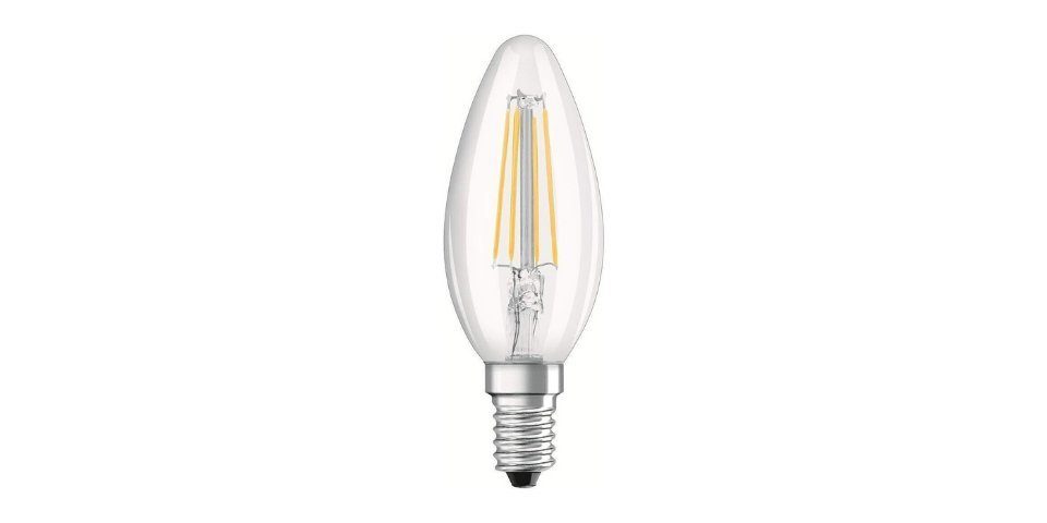 Osram LED-Leuchtmittel LED Base Classic B Lampe 40W Glühbirne E14 Warmweiß [4er], E14, 4 St., Warmweiß, Lange Lebensdauer bis zu 15000 Stunden,470lm,2700K