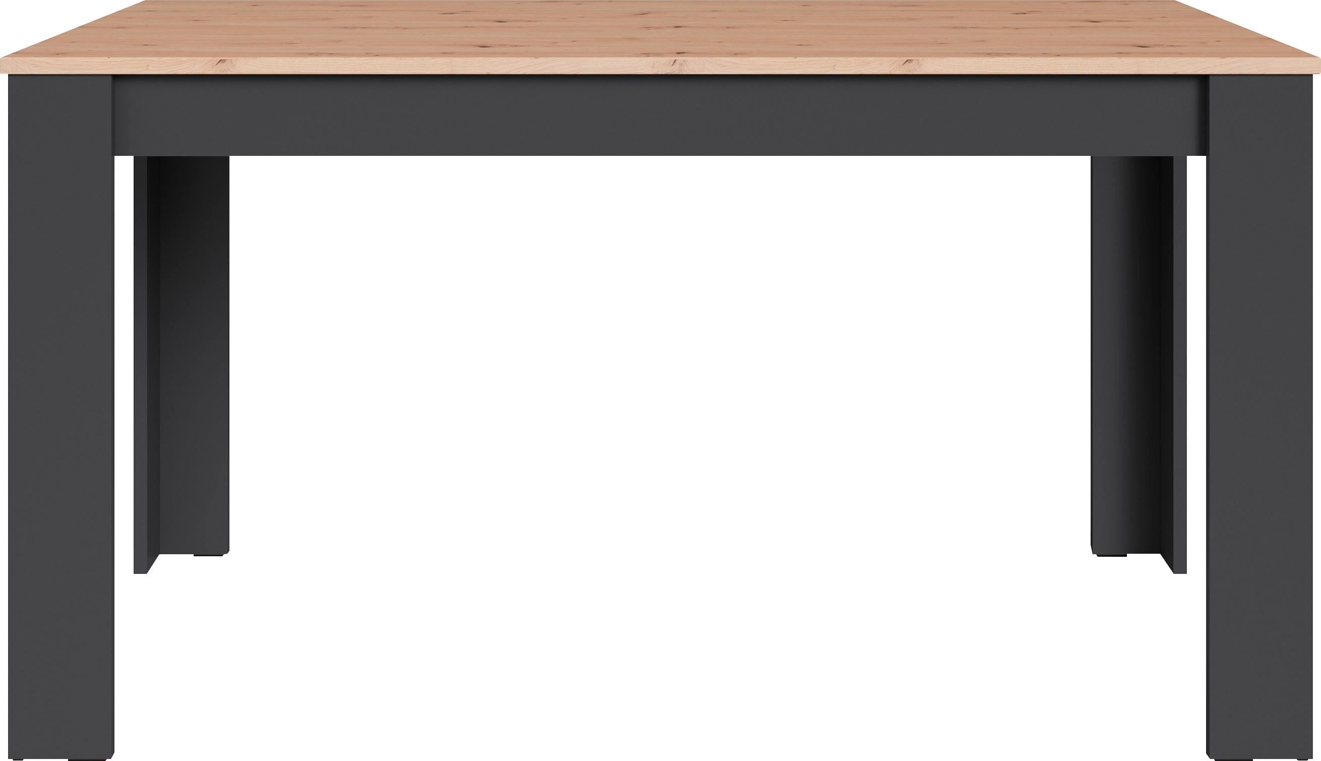 byLIVING Esstisch Nori, Küchentisch in Eicheoptik, Gestell wahlweise anthra günstig online kaufen