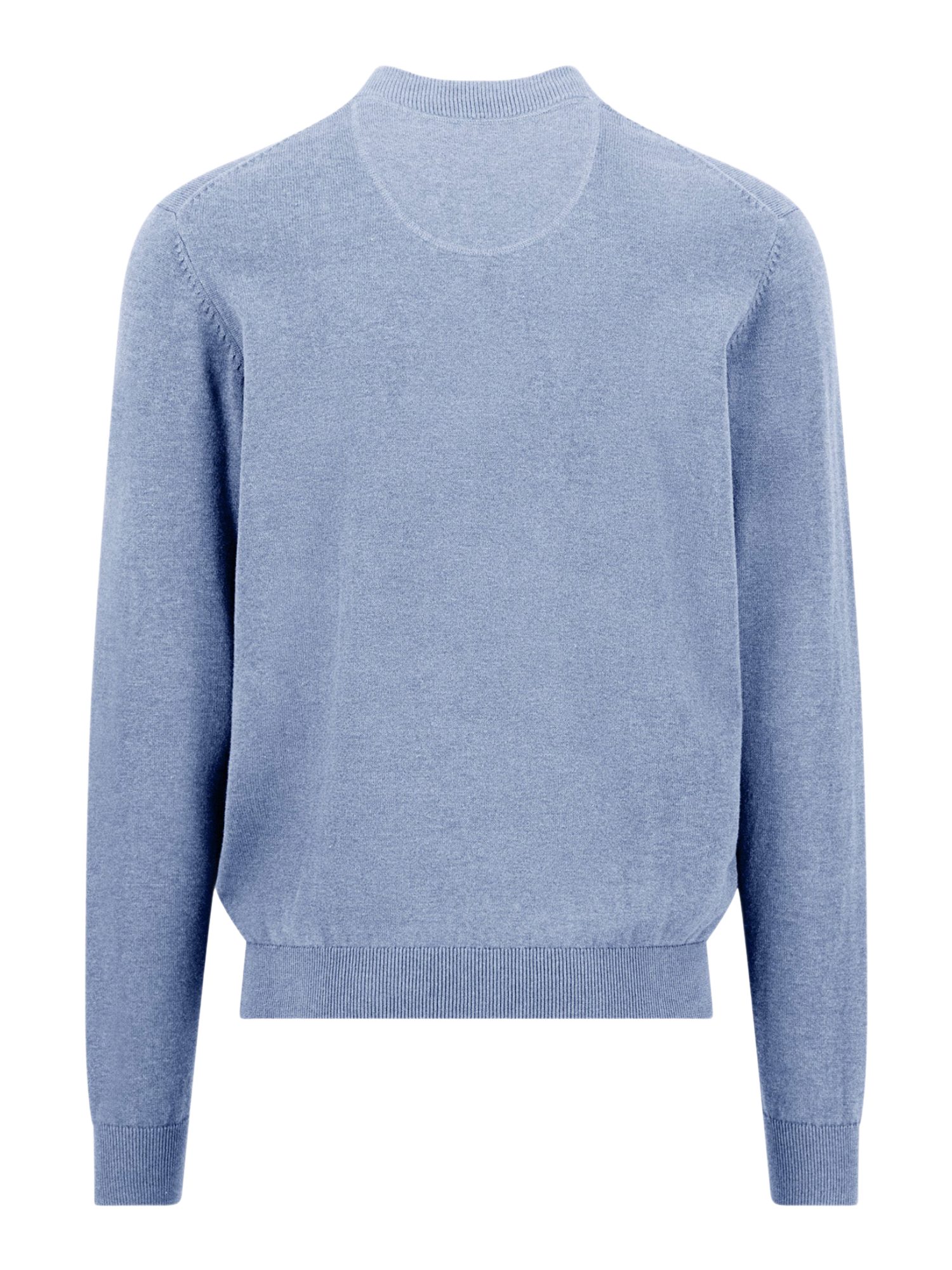 FYNCH-HATTON Strickjacke blau,Casual,Baumwolle,Unifarben,Stehkragen,Lang,Casual Fit