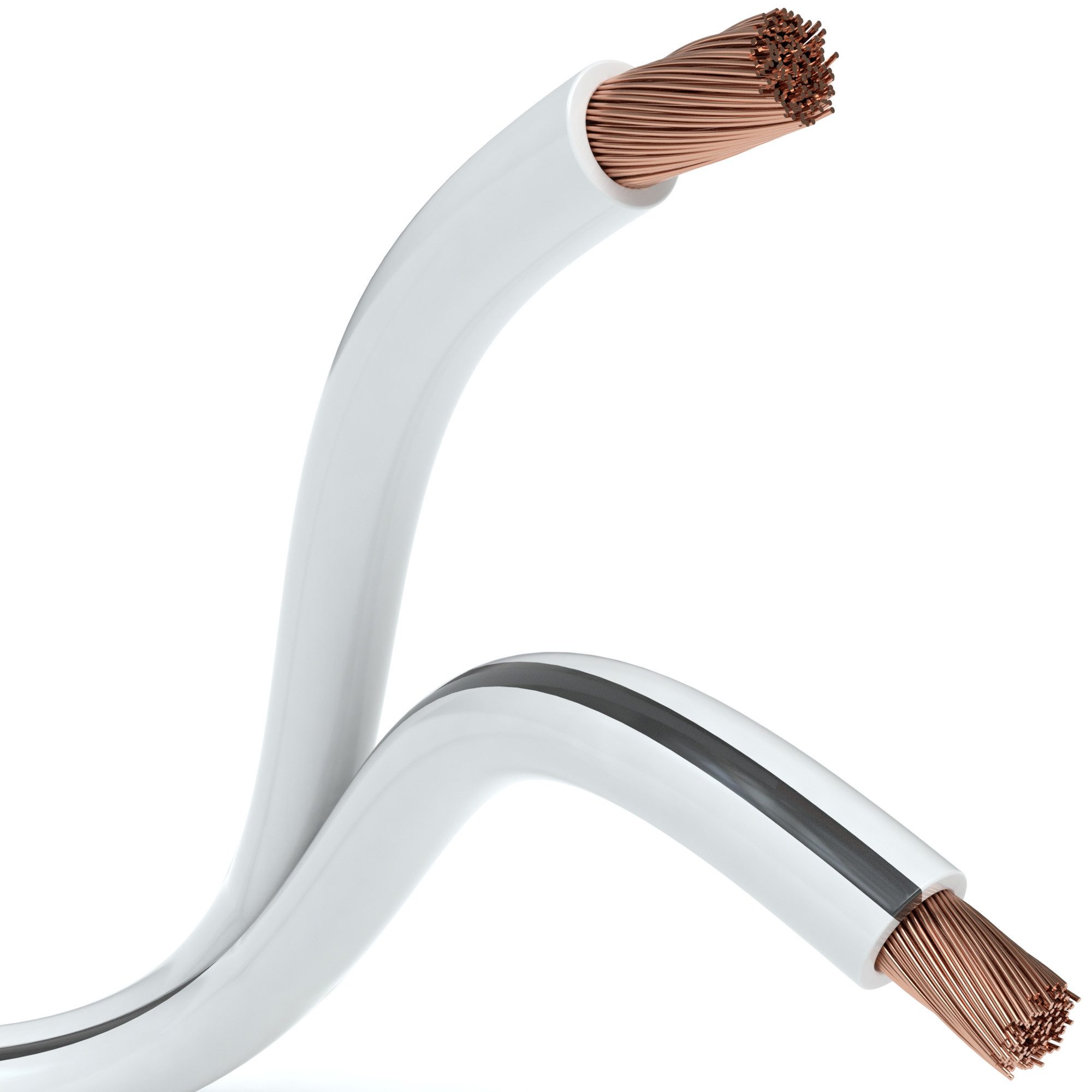 JAMEGA Lautsprecherkabel Boxenkabel Boxen Lautsprecher Hifi Audio Kabel Auto Audio-Kabel, (2500 cm)