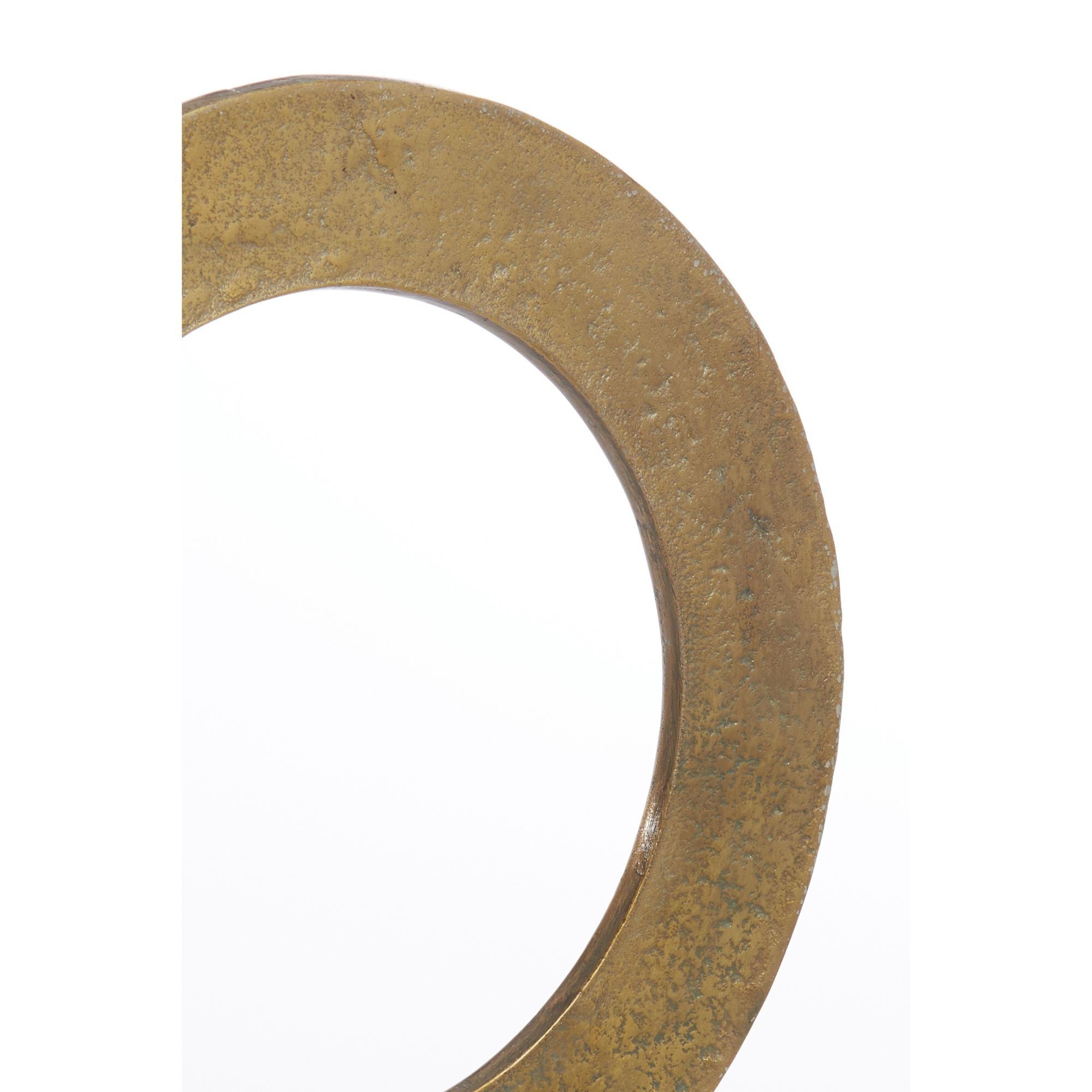 Antik Waiwo - Dekoobjekt auf 25x10x39cm Light & - Ornament Fuß Bronze/Schwarz Living
