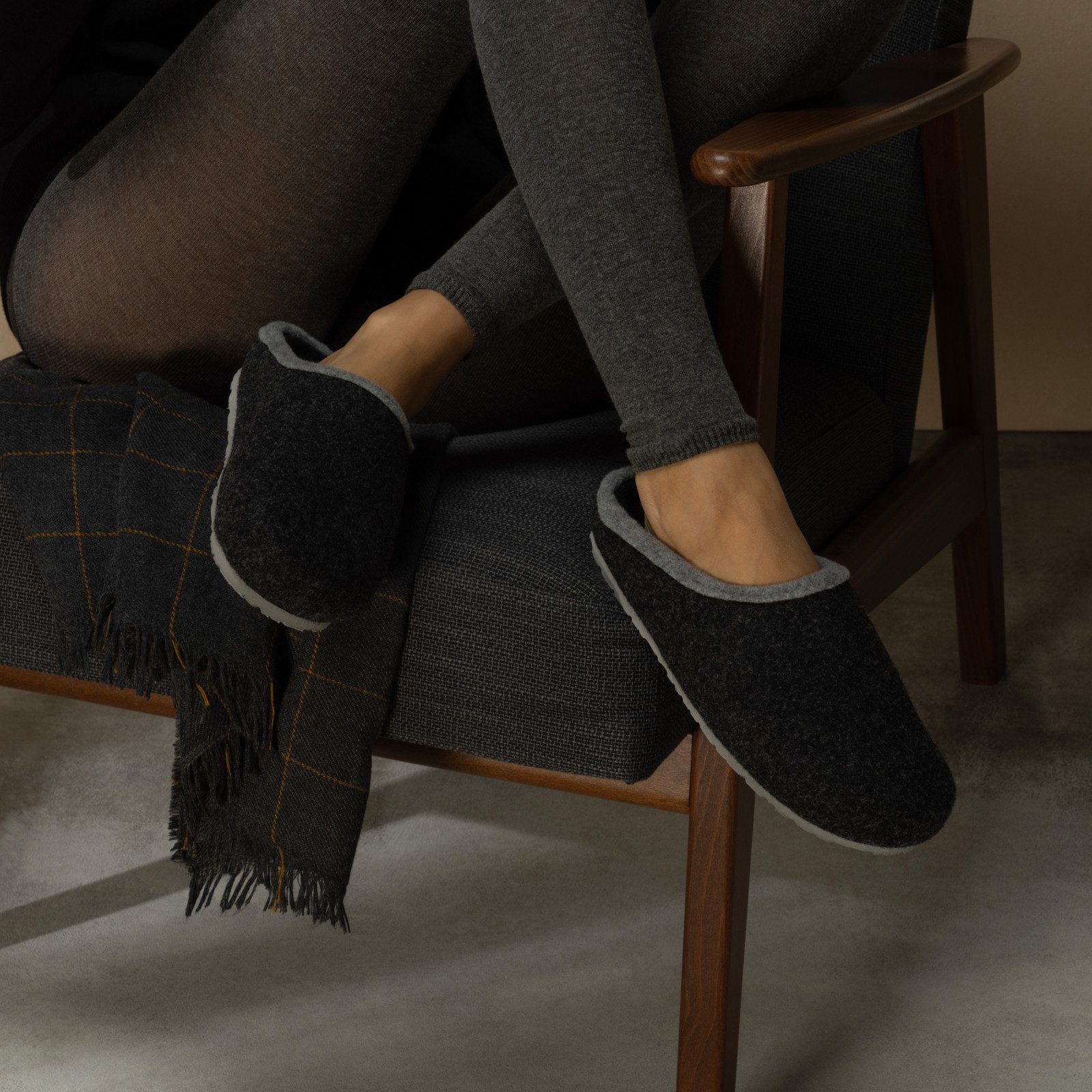 Pantoffelmann Filzclogs mit Fußbett Filzhausschuhe Herren Damen Filz Clog Hausschuhe Hausschuh (1 Paar) hoher Tragekomfort, angenehme Passform