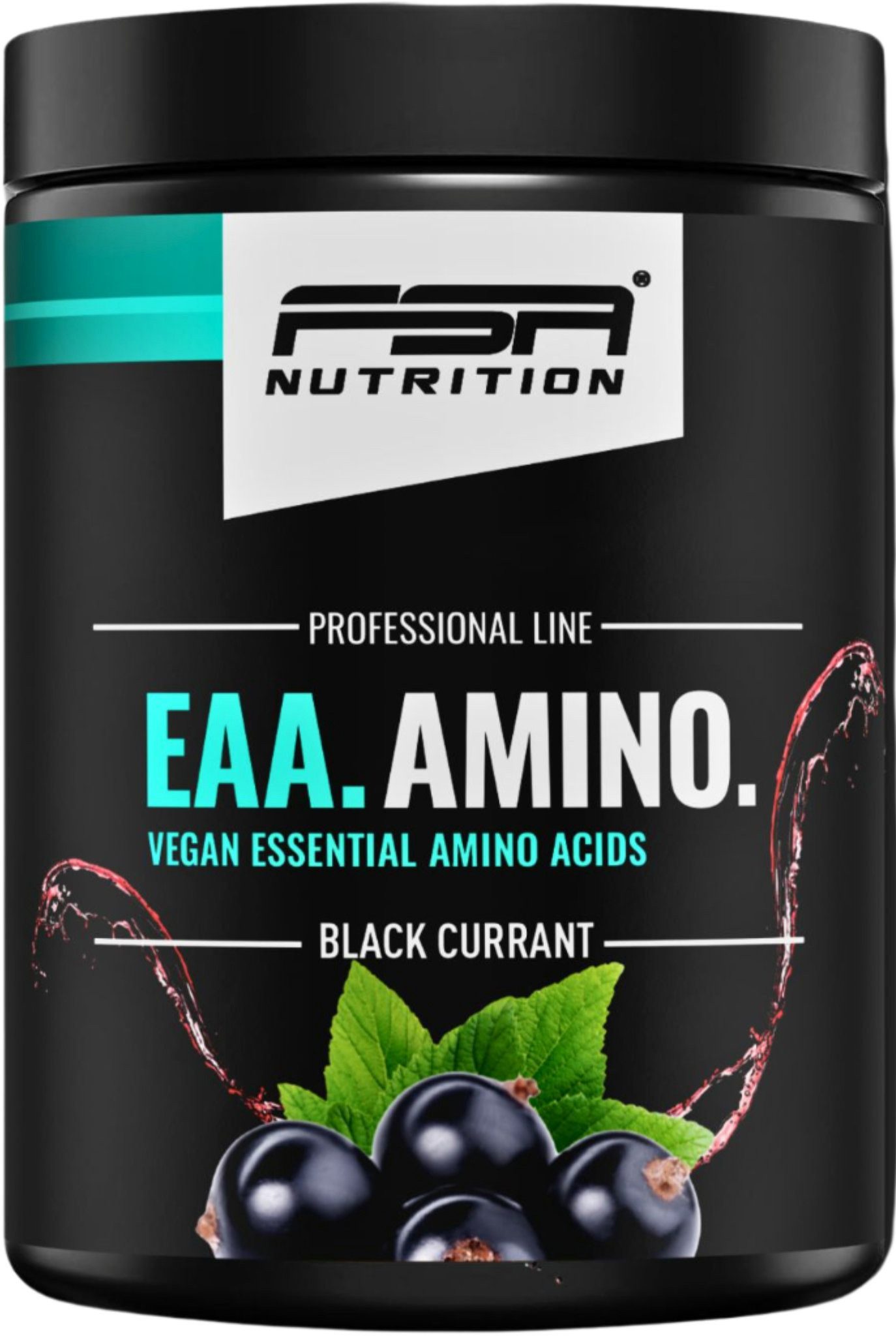 FSA NUTRITION EAA Amino - Аминокислоты Komplex hochdosiert - vegan - Johannisbeere Pulver, 500 g