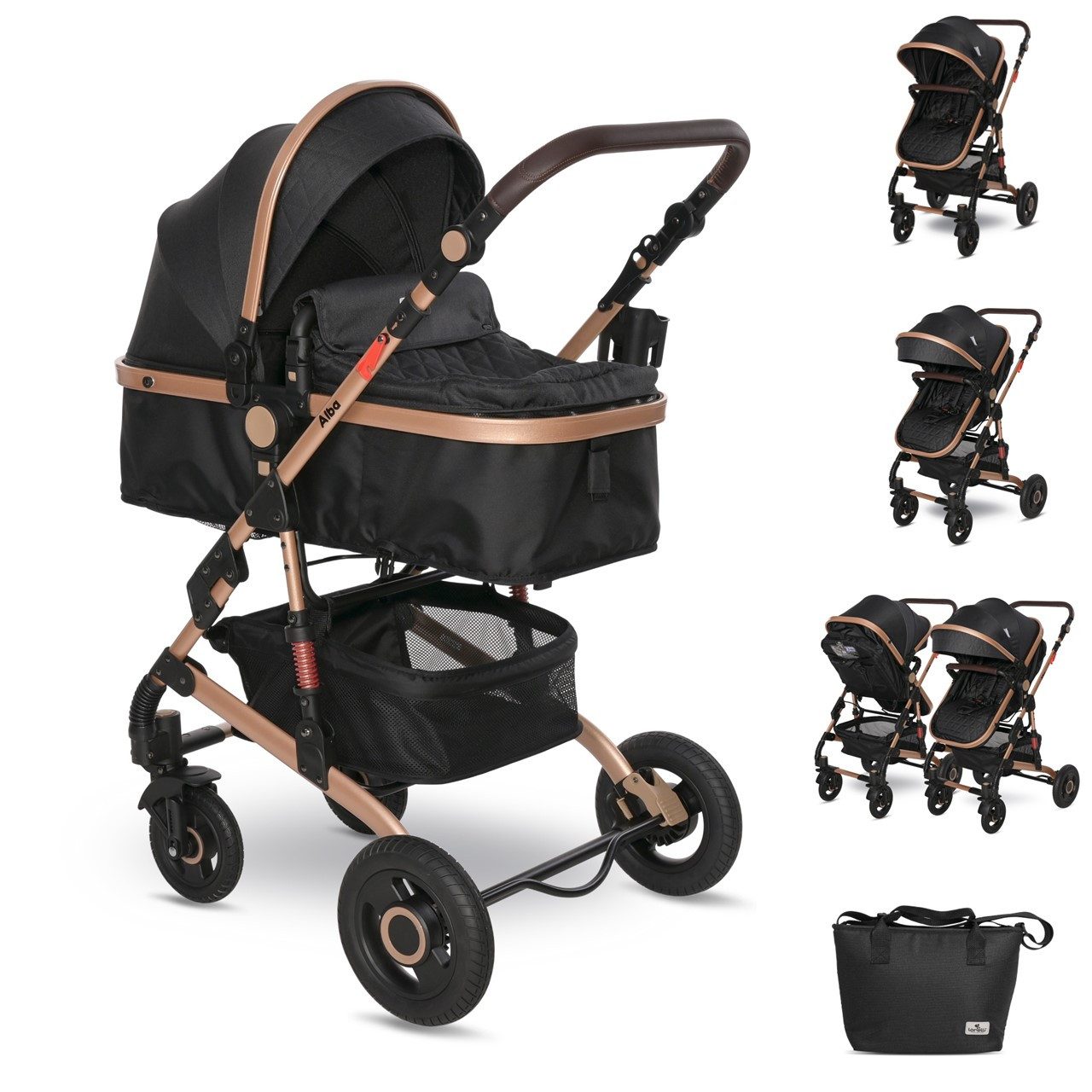 Kombi-Kinderwagen Kombikinderwagen 2 in 1 Alba