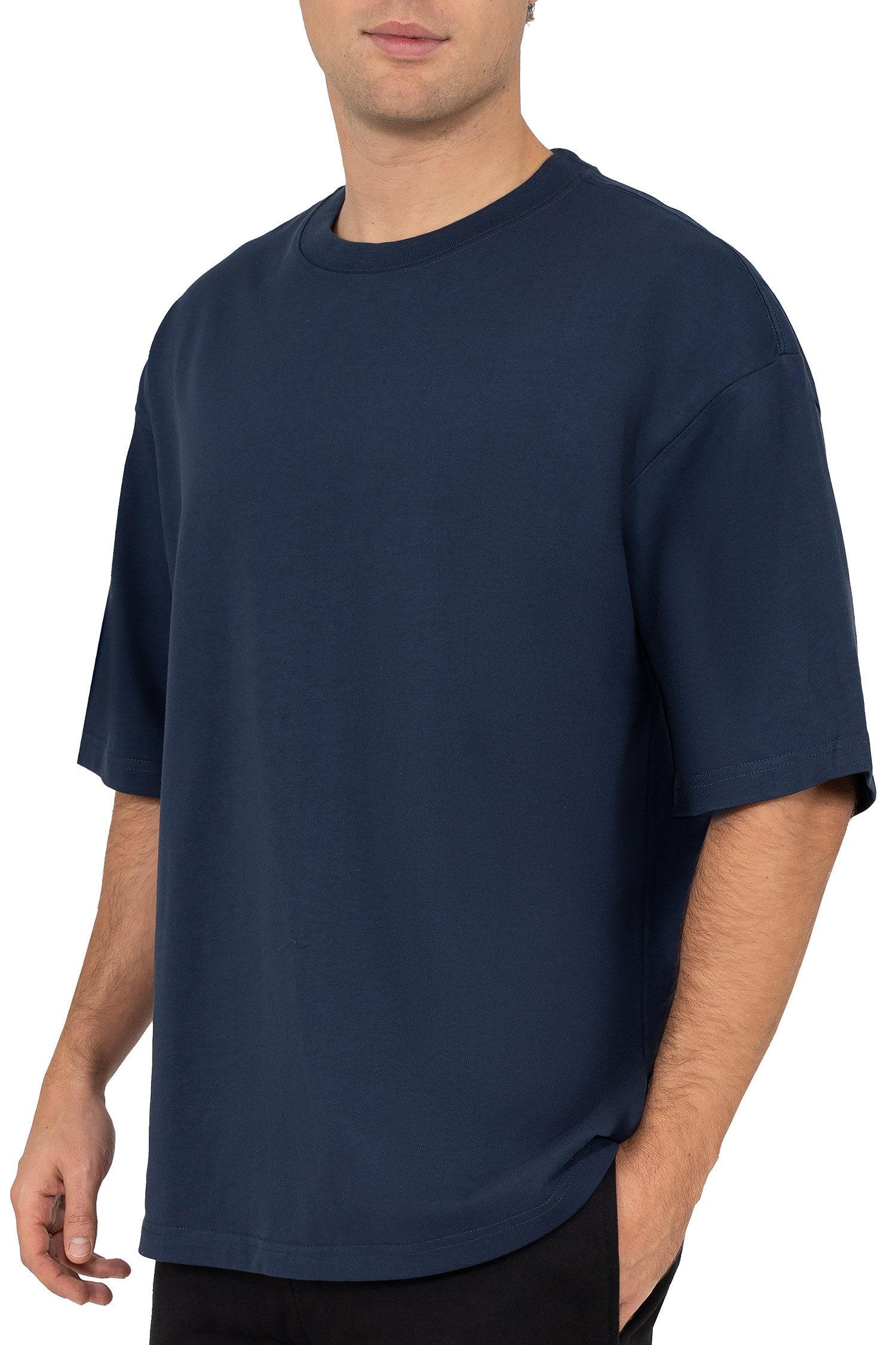 Reichstadt Oversize-Shirt Herren Oversized Kurzarmshirt 25RS070 in kräftigen Farben