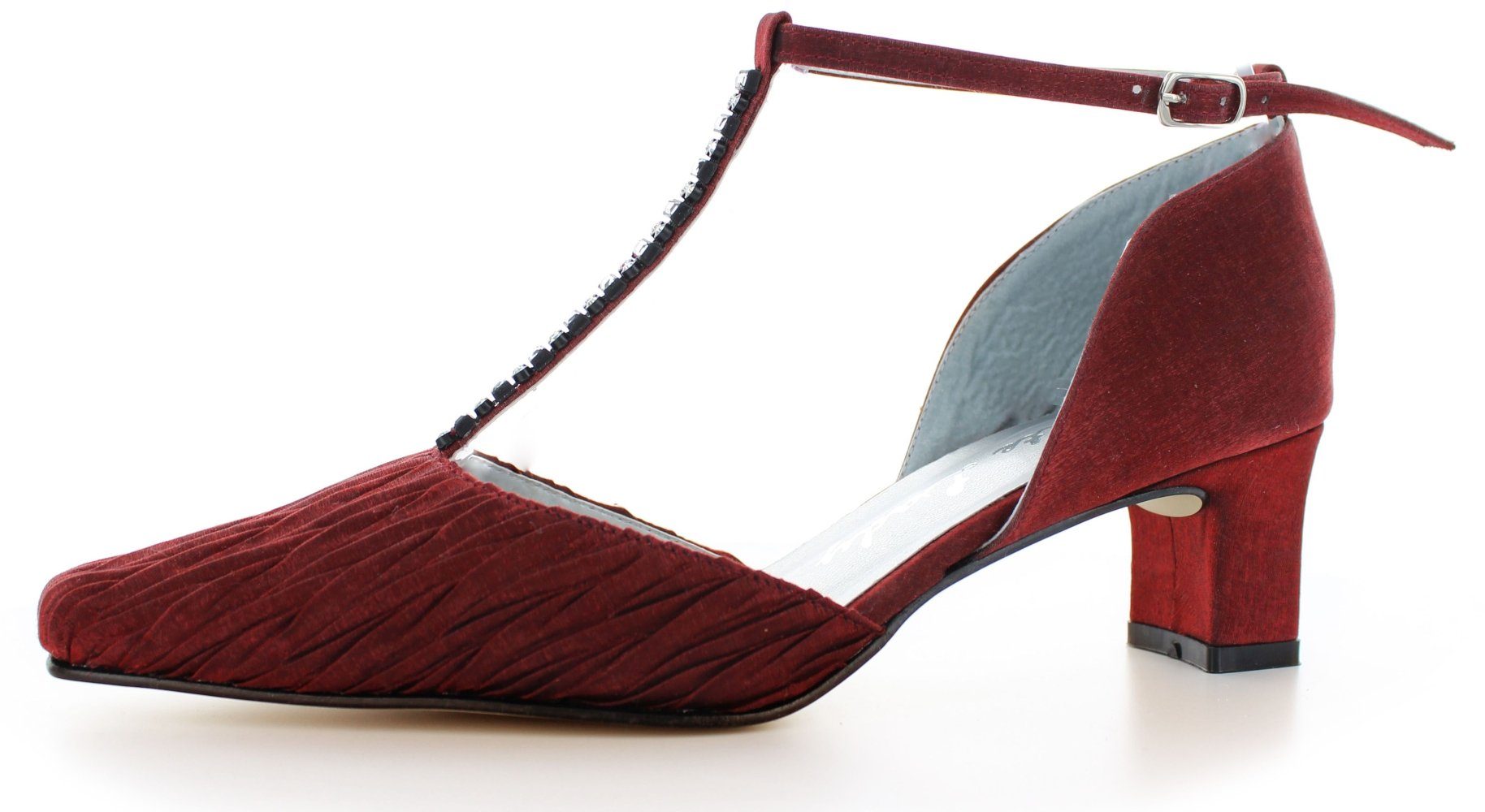 White Lady 249 Satin Pumps mit T-Steg T-Strap Pumps günstig online kaufen