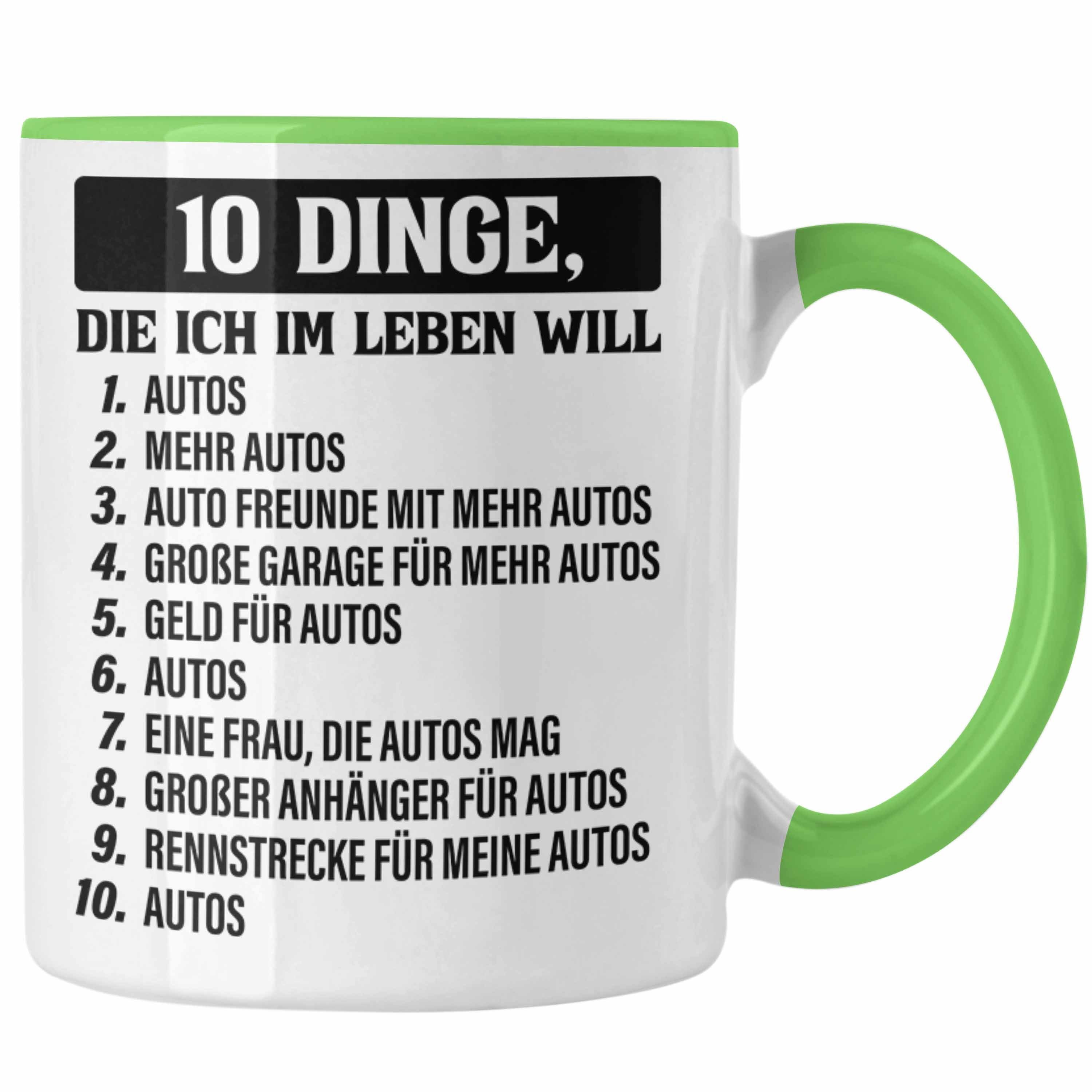 Männer Auto Autotuner Kaffeetasse Tasse Autofan - Tasse Geschenkidee Autoliebhaber für Geschenke Grün Tasse Tuner Trendation Trendation