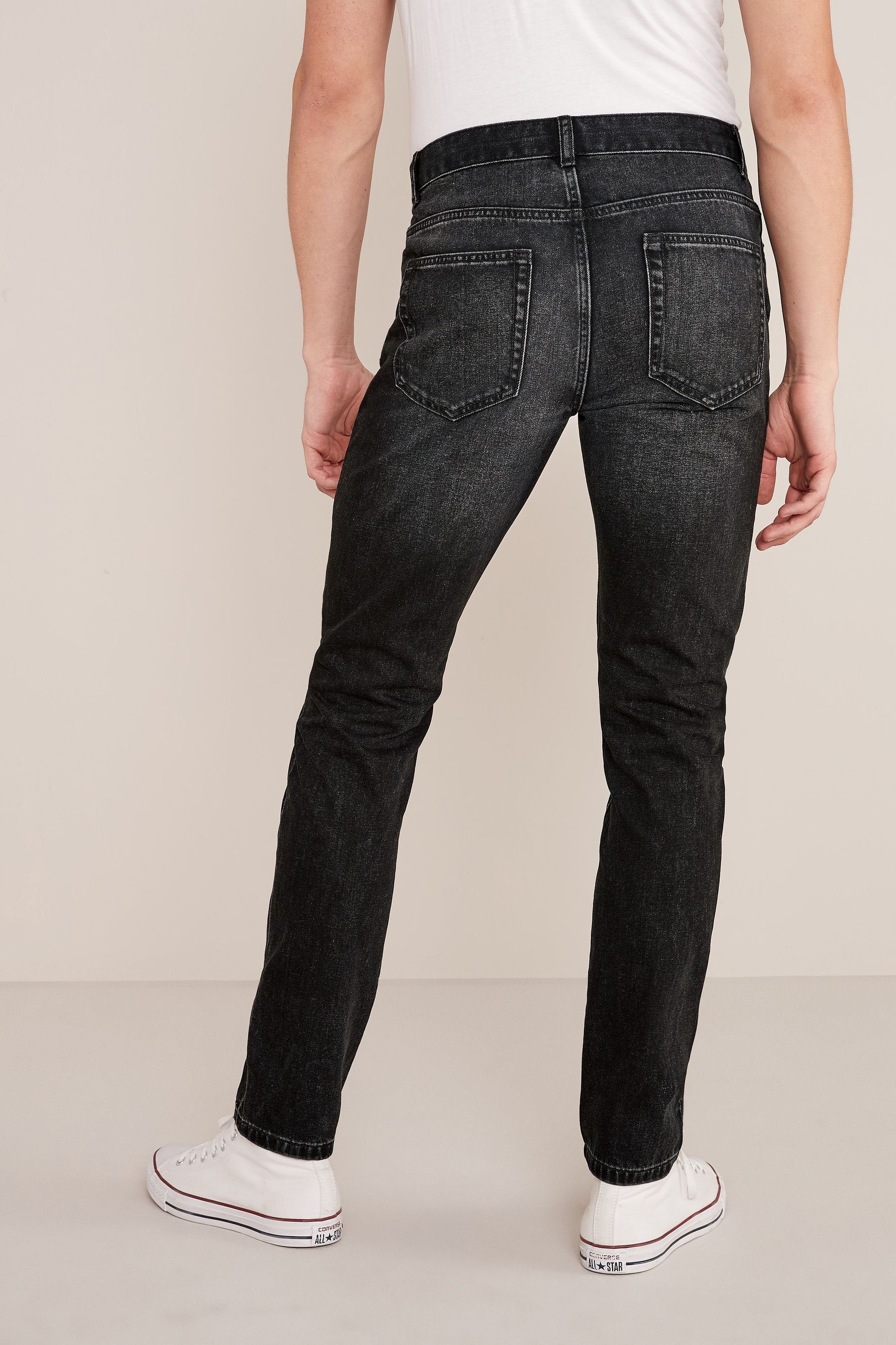 Next Slim-fit-Jeans (1-tlg) Washed Black