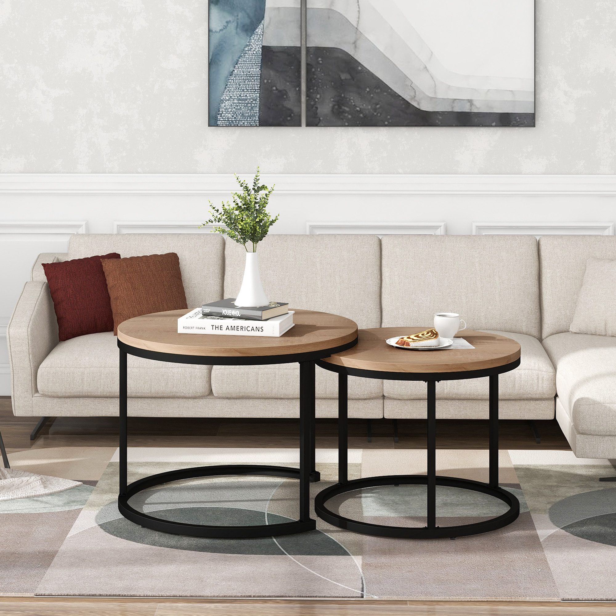 JOIVI Couchtisch 2er-Couchtisch aus MDF & günstig online kaufen