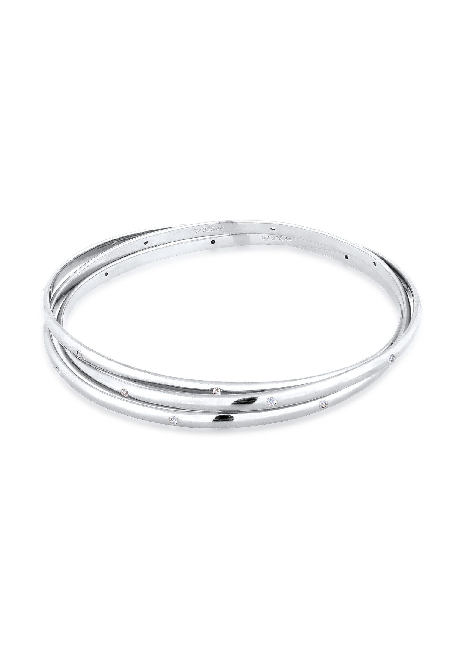 Elli Premium Armreif Armreif Zirkonia Weiß 925 Sterling Silber (kein Set) günstig online kaufen