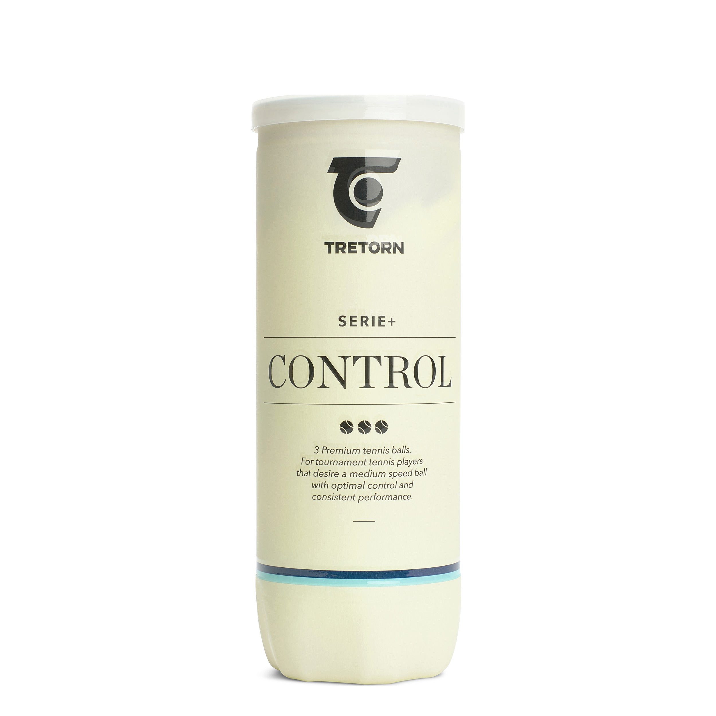 Tretorn Tennisball Serie+Control - 3 Tennisbälle - Innendruckball - (3er Dose)
