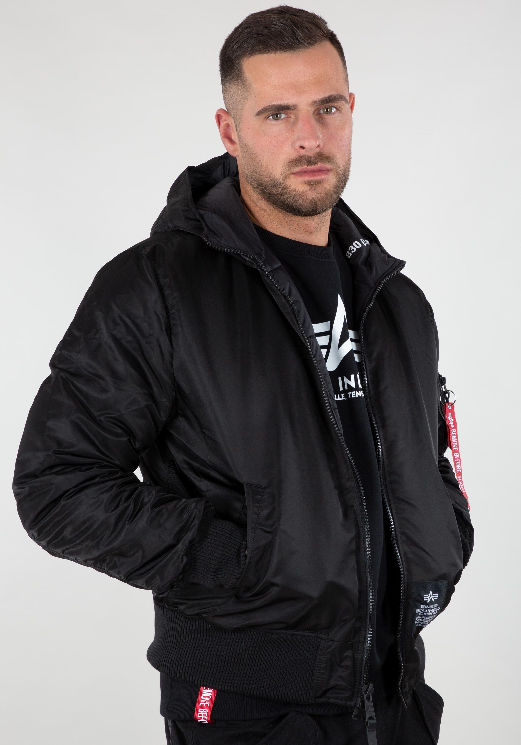 Alpha Industries Winterjacke Alpha Bomber Flight Industries - & Men Jackets black/black