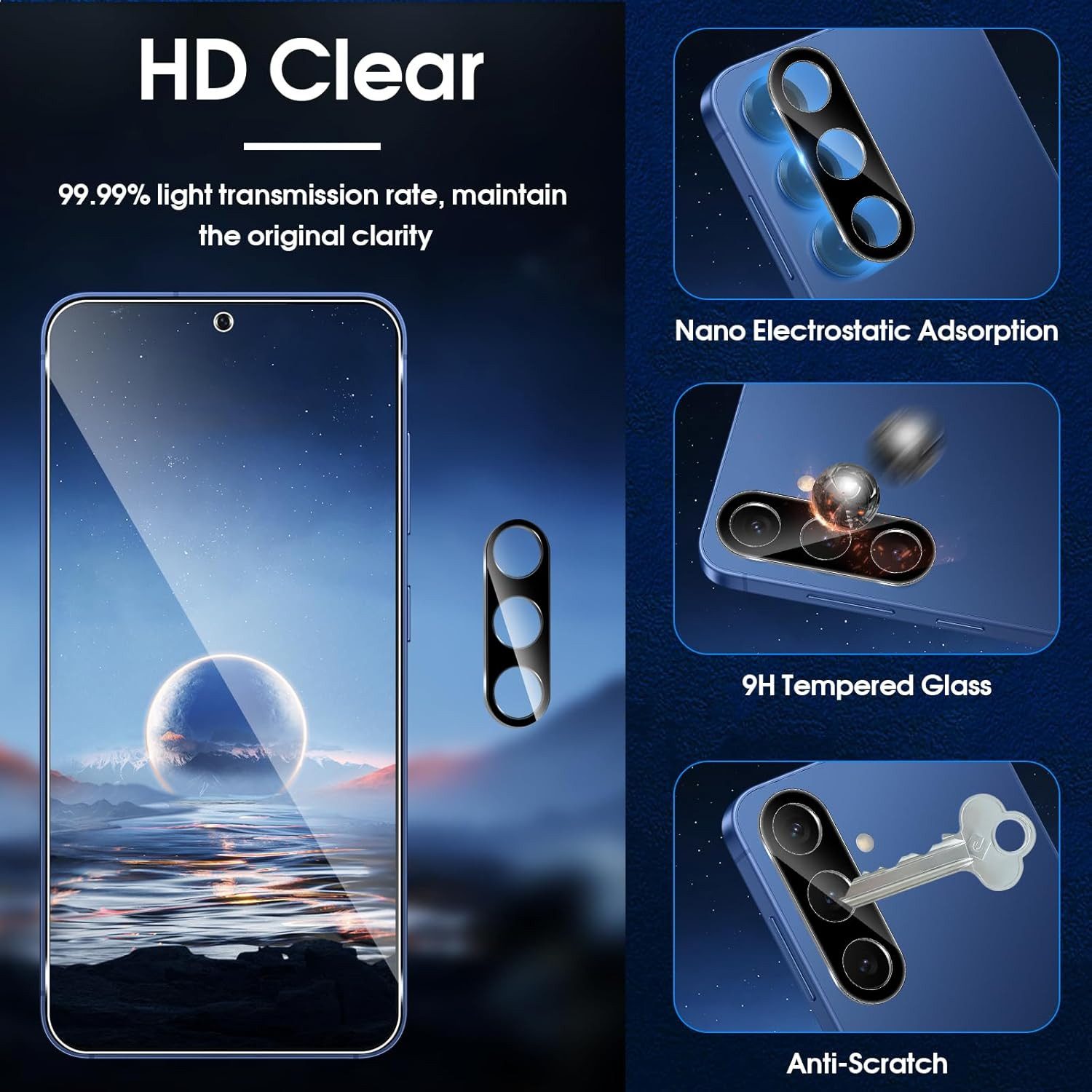 MSM Kameraschutzglas 2X 3D Kameraglas für Samsung Galaxy S26 / S26 Plus Schutz Linse – Bild 5 von 5