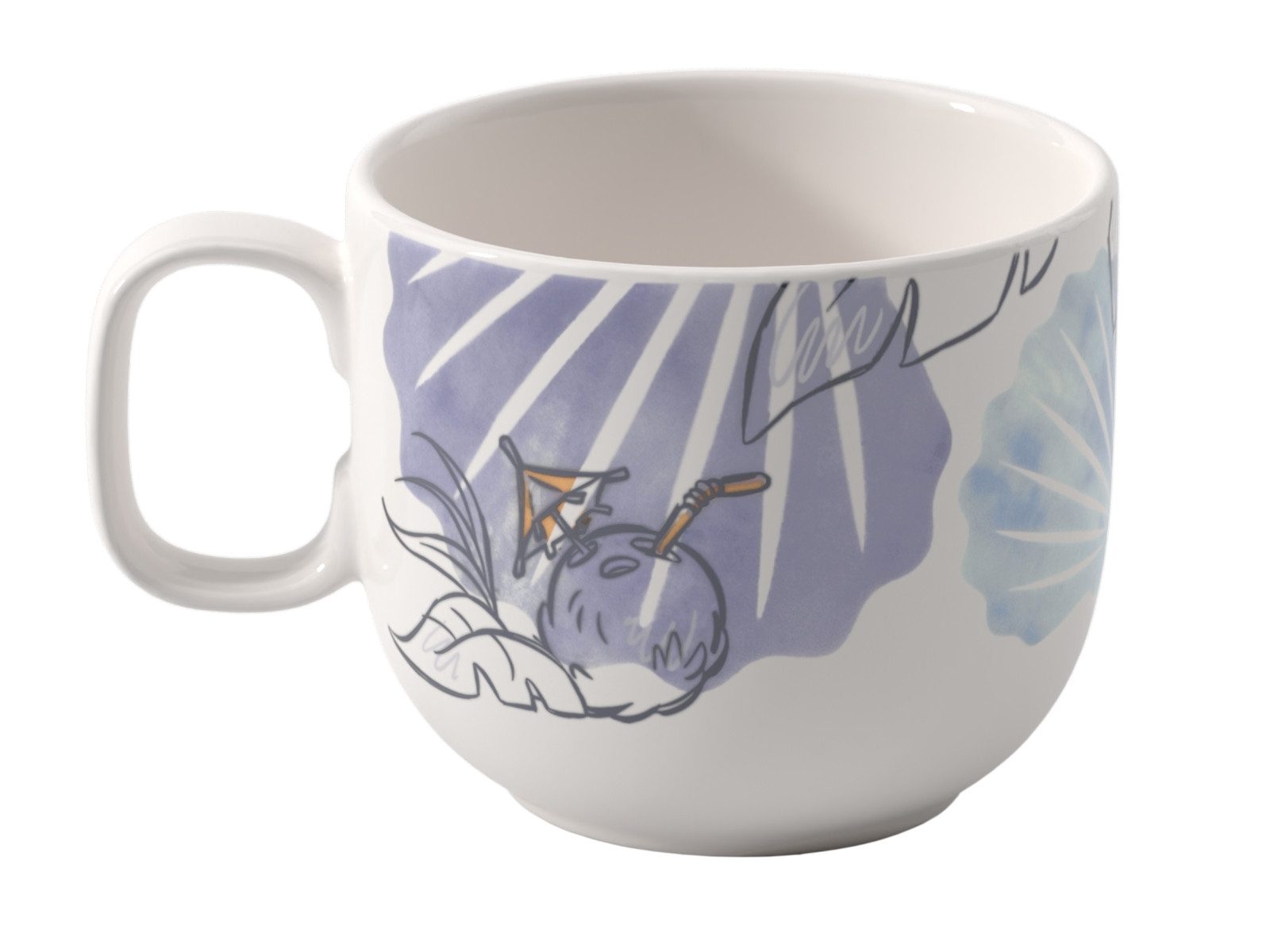 Villeroy & Boch Becher Disney Stitch Kinderbecher mit Henkel klein weiß 0,17l, Premium Porcelain