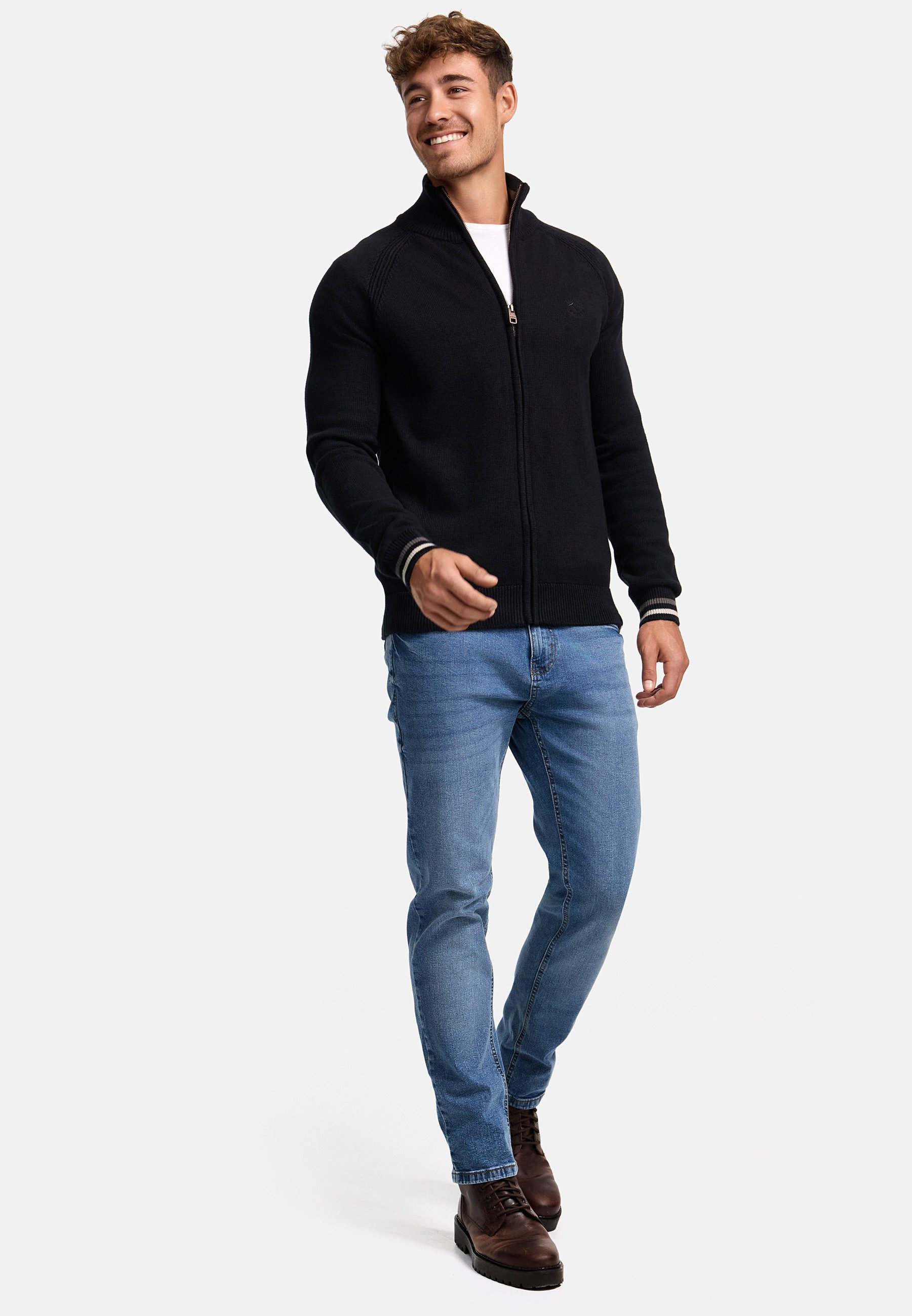 Indicode Strickjacke Herren INArutemia Herrenstrickjacke