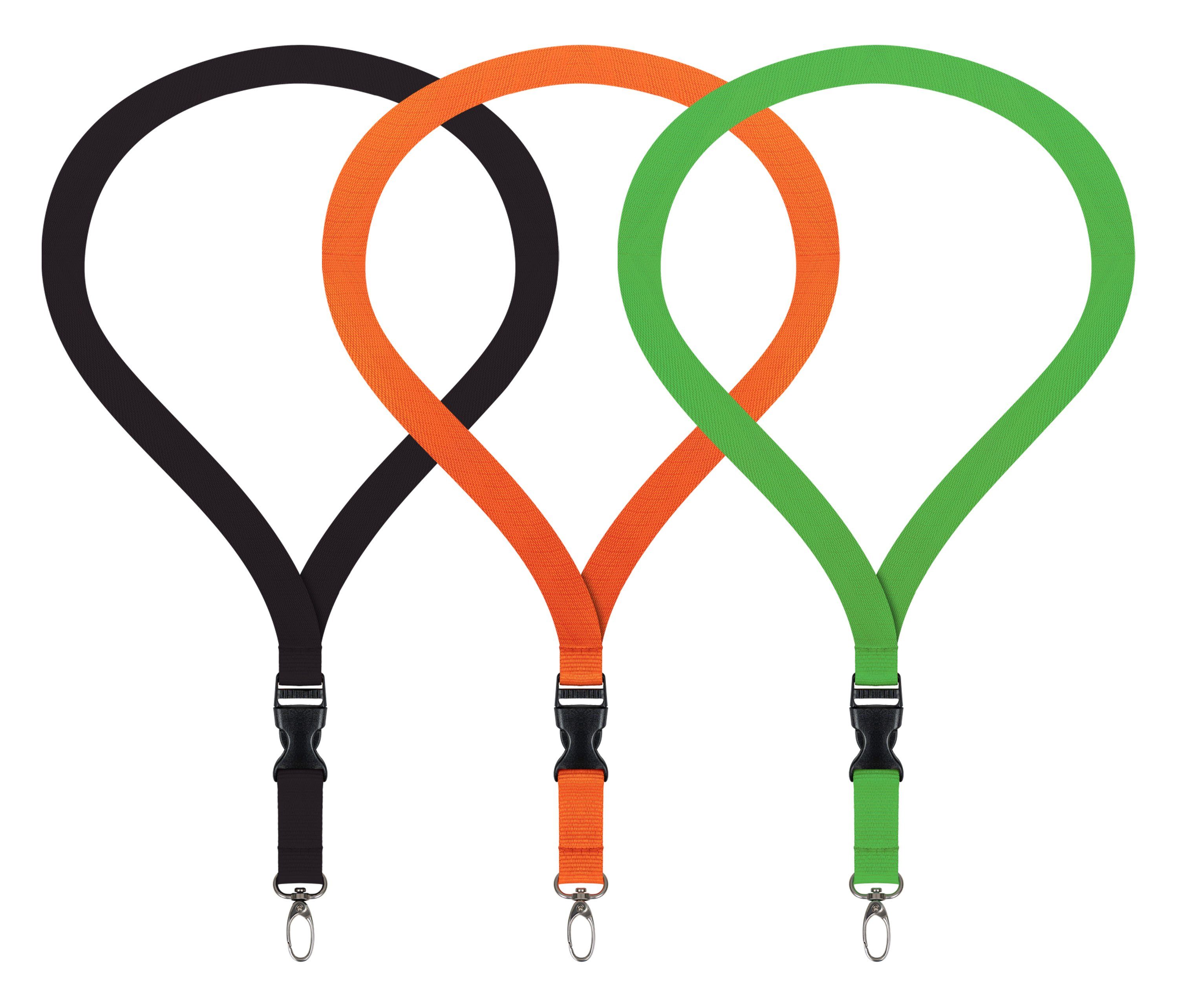 WEBBOMB Schlüsselanhänger 3x Lanyard unbedruckt Schlüsselbänder günstig online kaufen