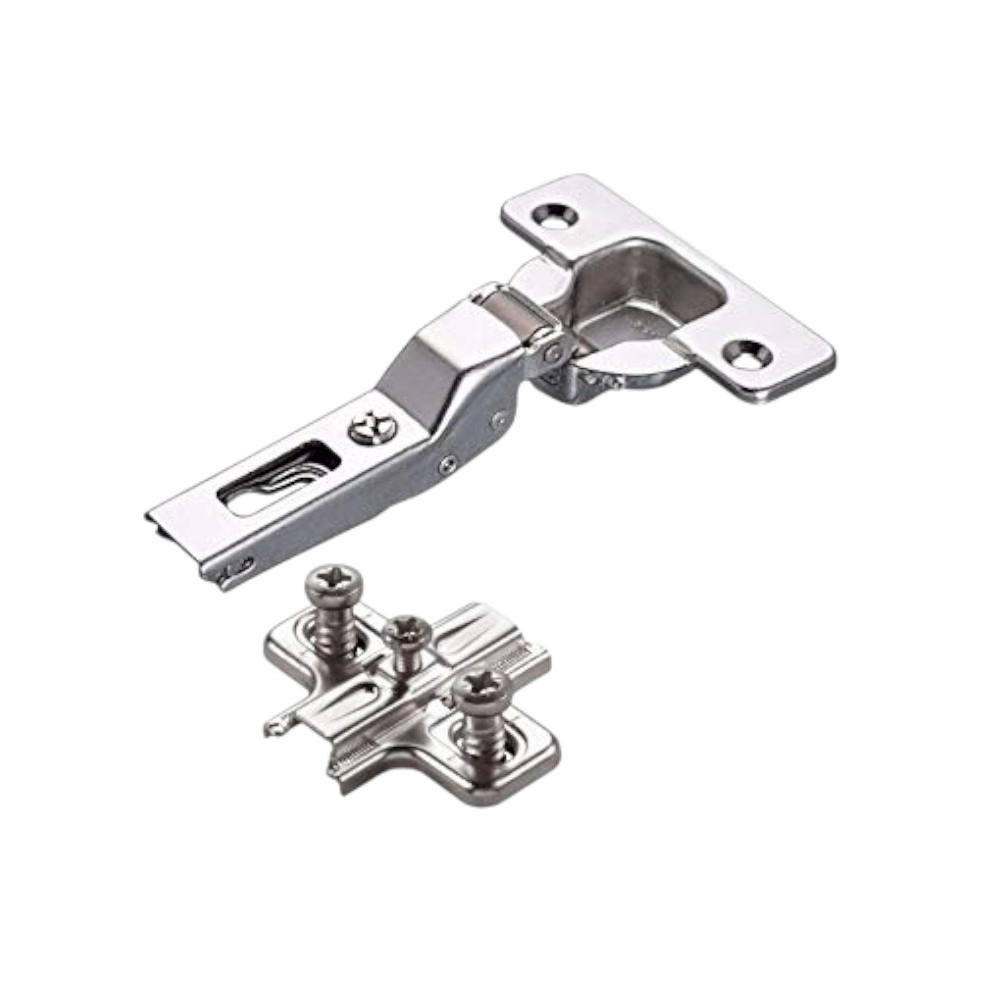 Salice Möbelbeschlag 2 Stück Salice Topfband Serie 200 S200 110° (2 St), Bohrbild T52 Nickel matt MPL Langloch H3 Schrankscharnier