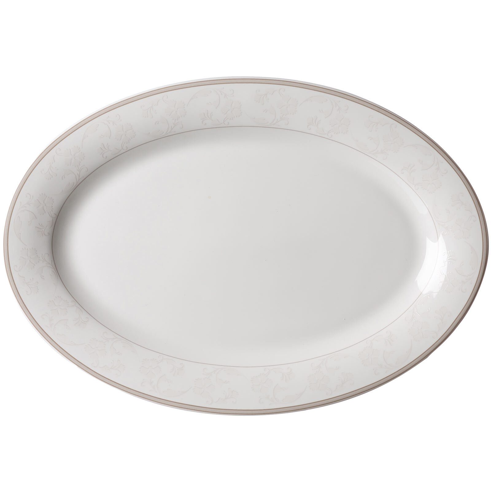 Ritzenhoff & Breker Servierplatte Isabella Servierplatte 32 x 21 cm, Porzellan, (1-tlg)
