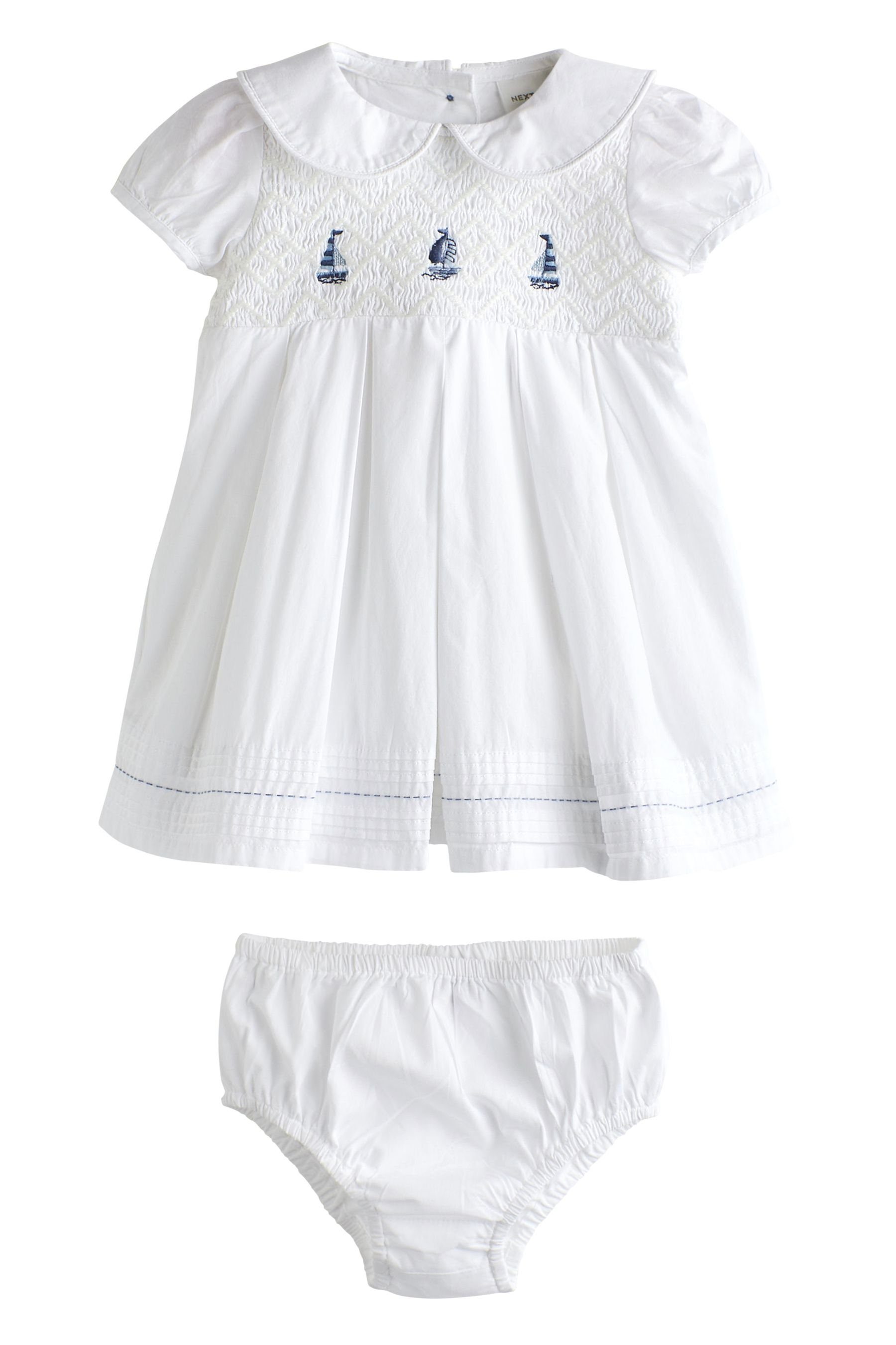 Next Partykleid Baby-Kleid mit Stickerei und Höschen (2-tlg)