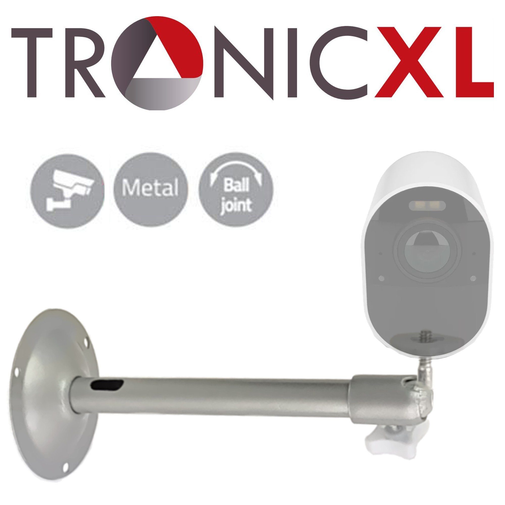 TronicXL Action Cam-Halterung Kamera Wandhalterung für CCTV Ring Cam Arlo Eufy Wyze Pan VR Rift