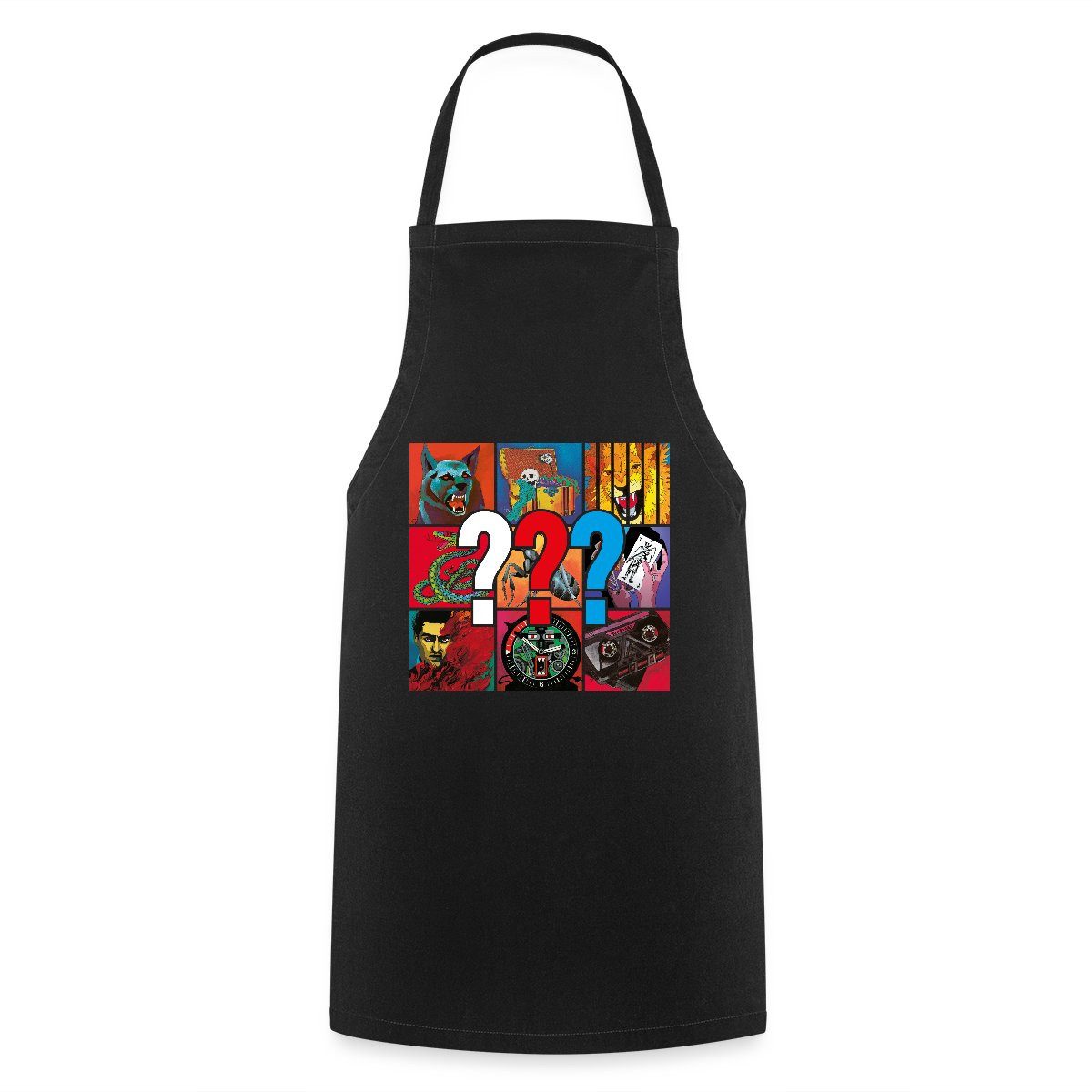 Spreadshirt Kochschürze Die Drei Fragezeichen Covermotive Kochschürze, (1-t günstig online kaufen