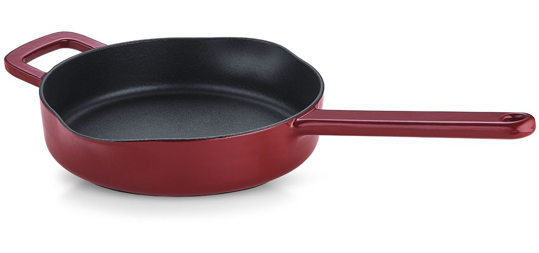 Fissler Bratpfanne Moments Collection Gusseisen, Pfanne, rund, Schüttrand mit Ausgießern, Gusseisen (1-tlg), Aroma-Bratfläche mit natürlichem Antihafteffekt