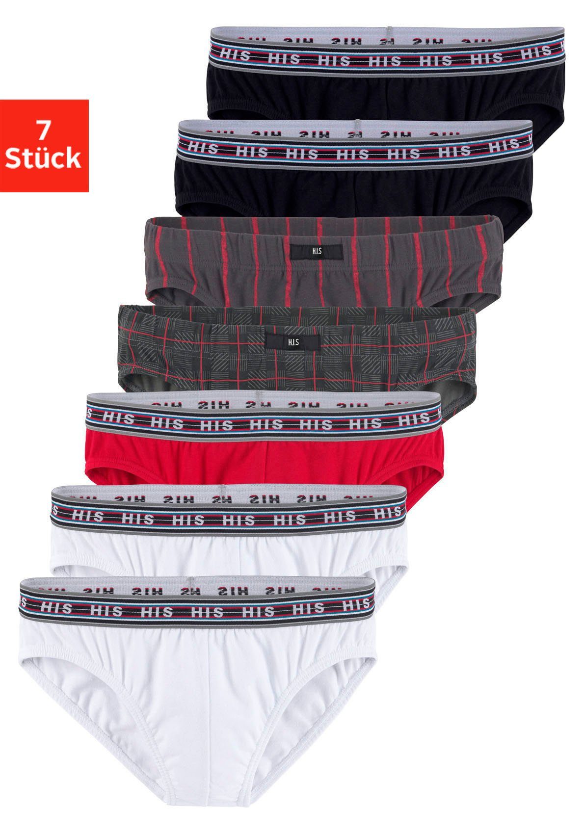 H.I.S Slip (Packung, 7-St) aus Baumwoll-Stretch günstig online kaufen