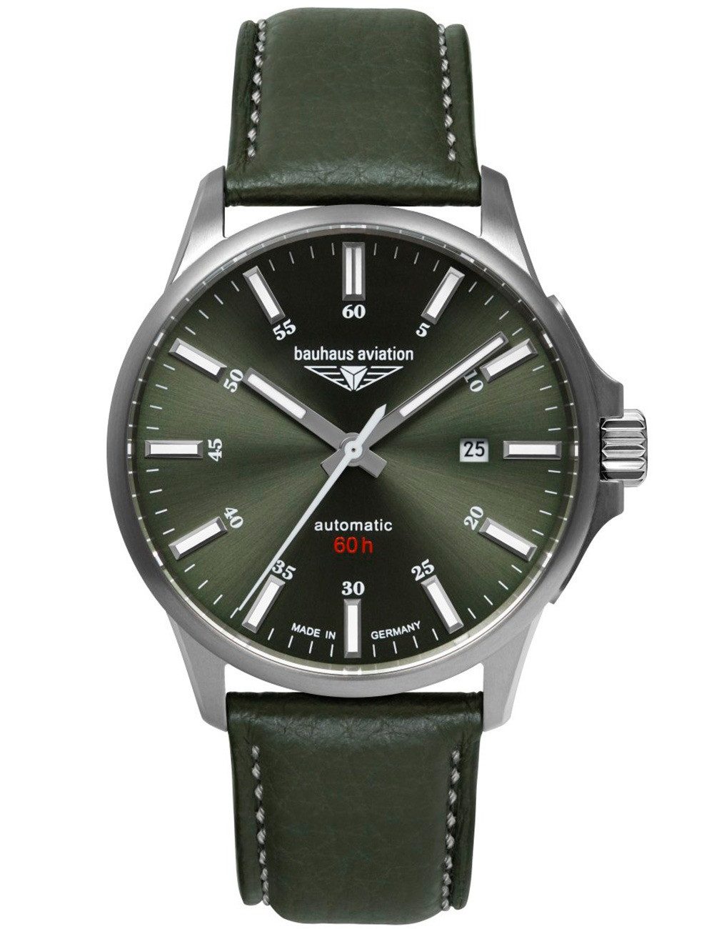 Automatikuhr Bauhaus 2864-4 Herrenuhr Aviation Automatik Titanium 42mm 10ATM Bauhaus 2864-4 Herrenuhr Aviation Automatik Titanium 42mm 10ATM