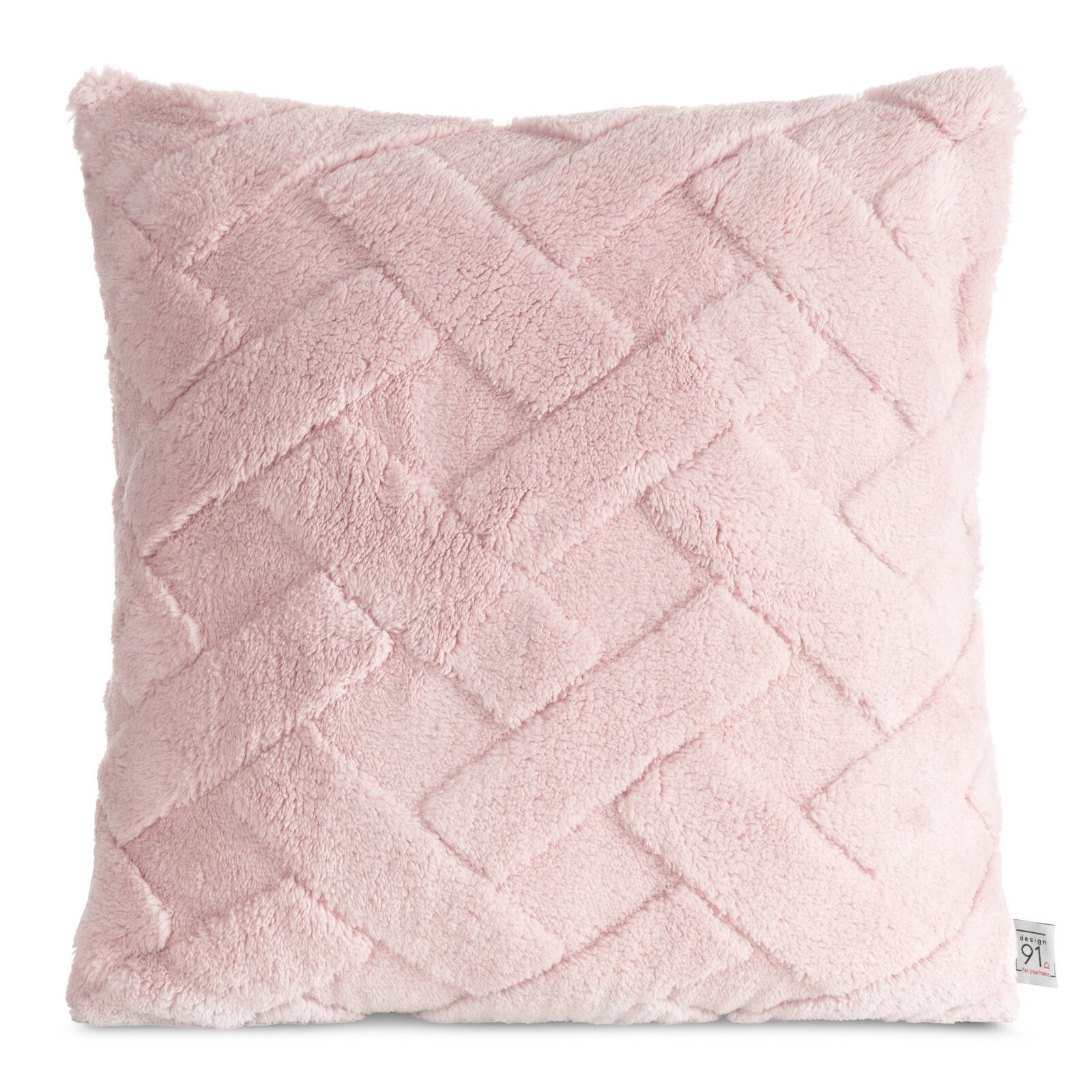 Design91 Kissenbezug Kuschelweiche Kissenhülle CARO günstig online kaufen