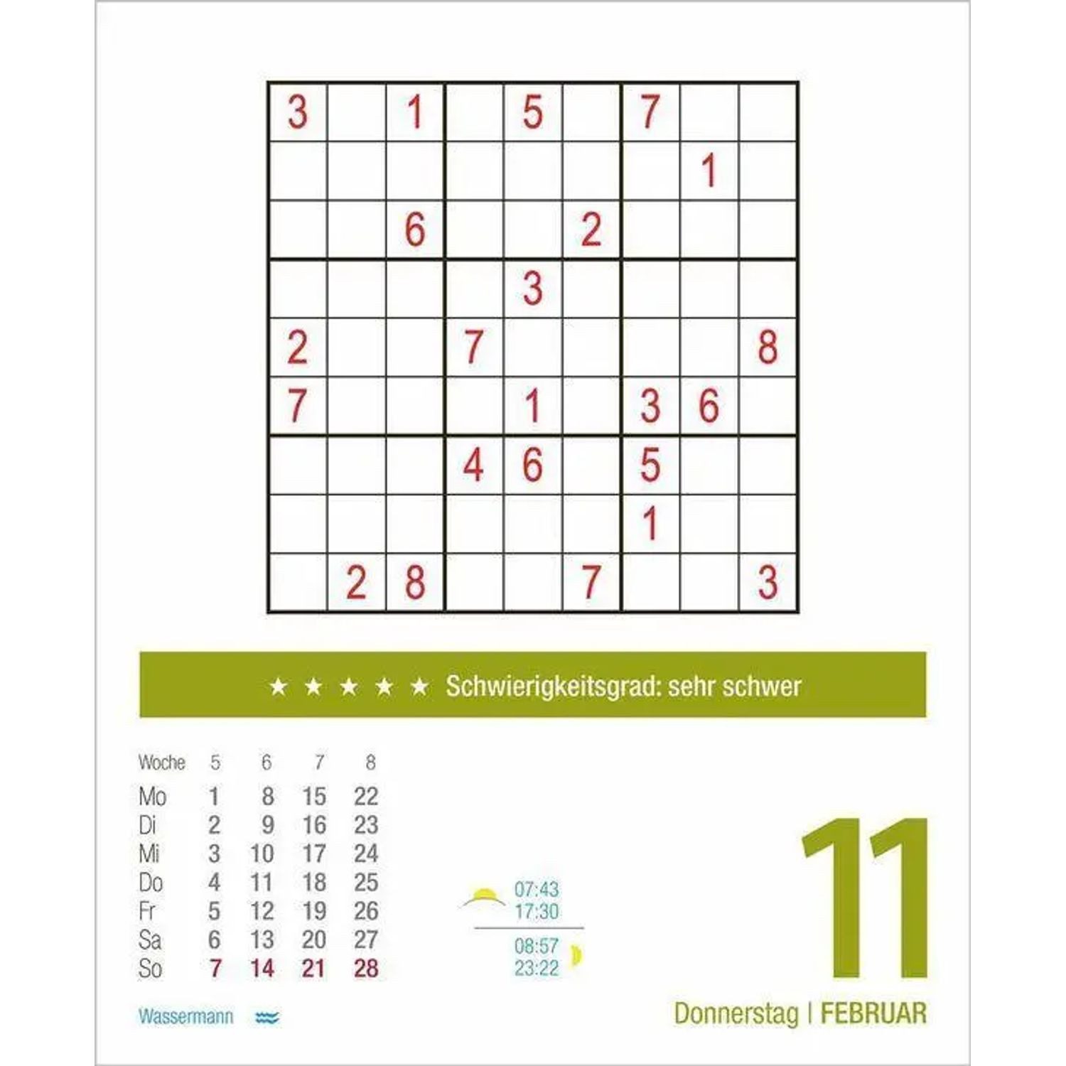 Korsch Verlag Abreißkalender Sudoku 2027 – Bild 3 von 5