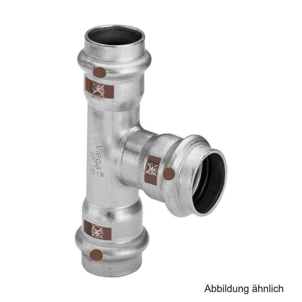 Wasserrohr Viega Temponox T-Stück, Modell 1718, 18-15-18 mm